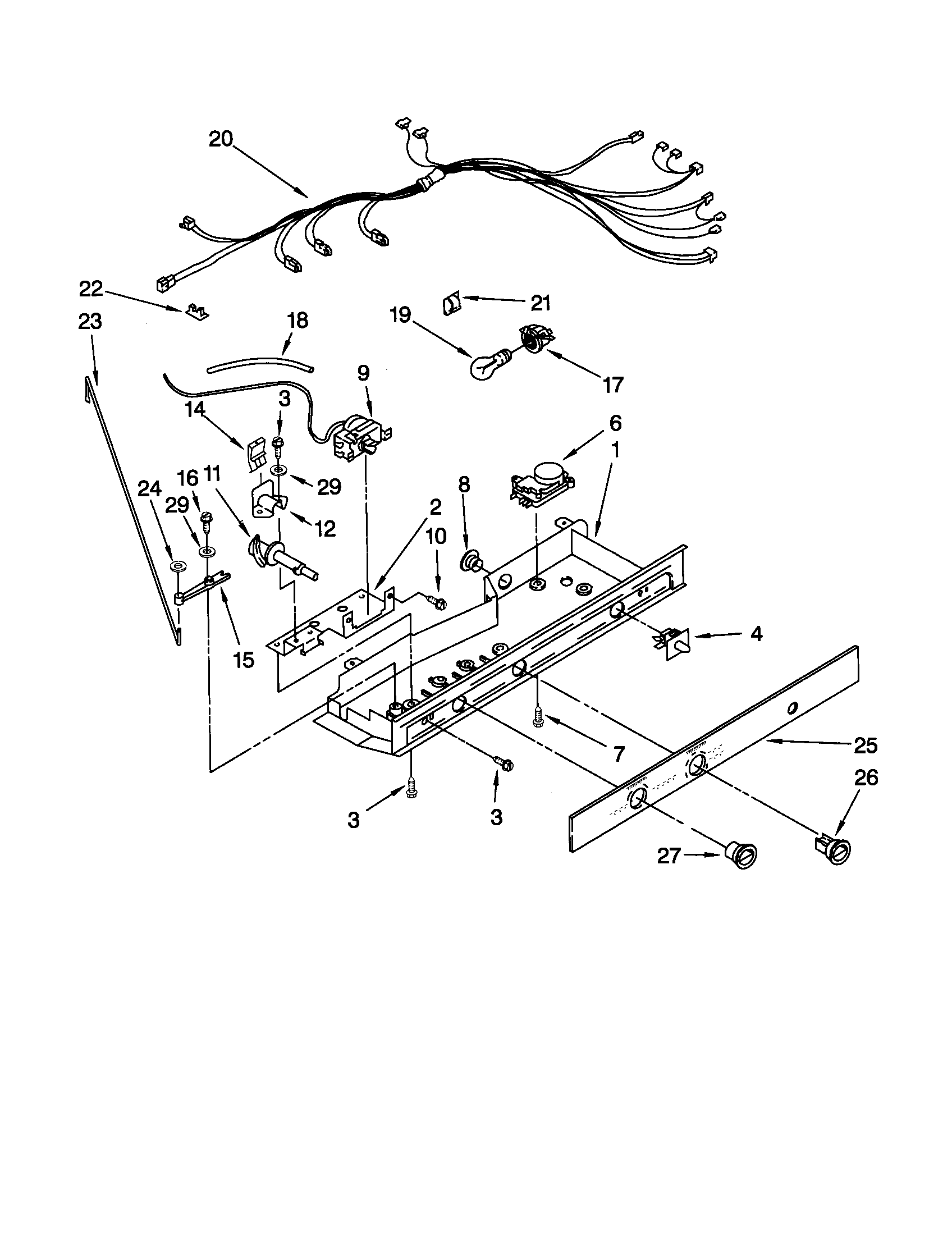Kenmore 10652212100 control diagram