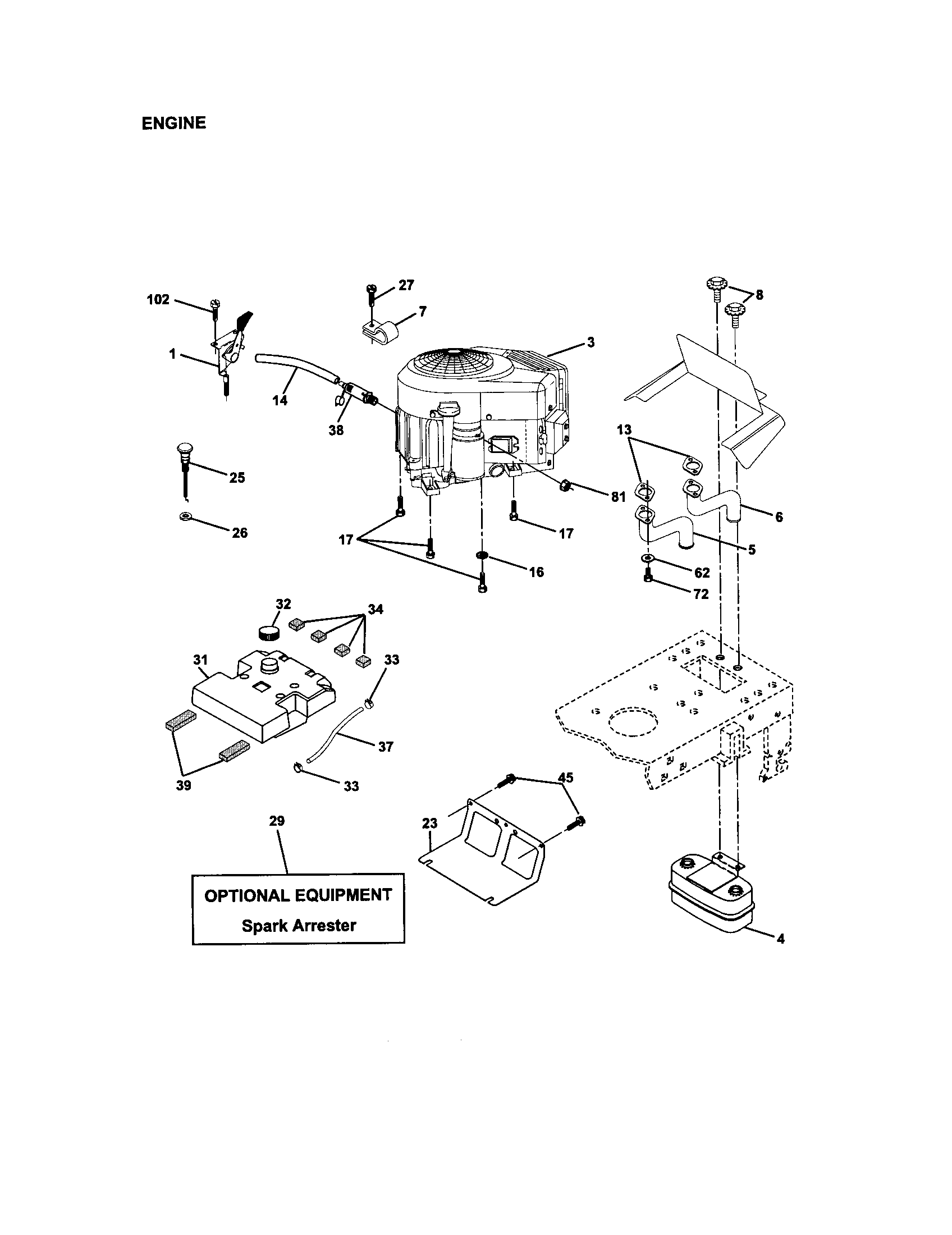 Craftsman 917272261 engine diagram
