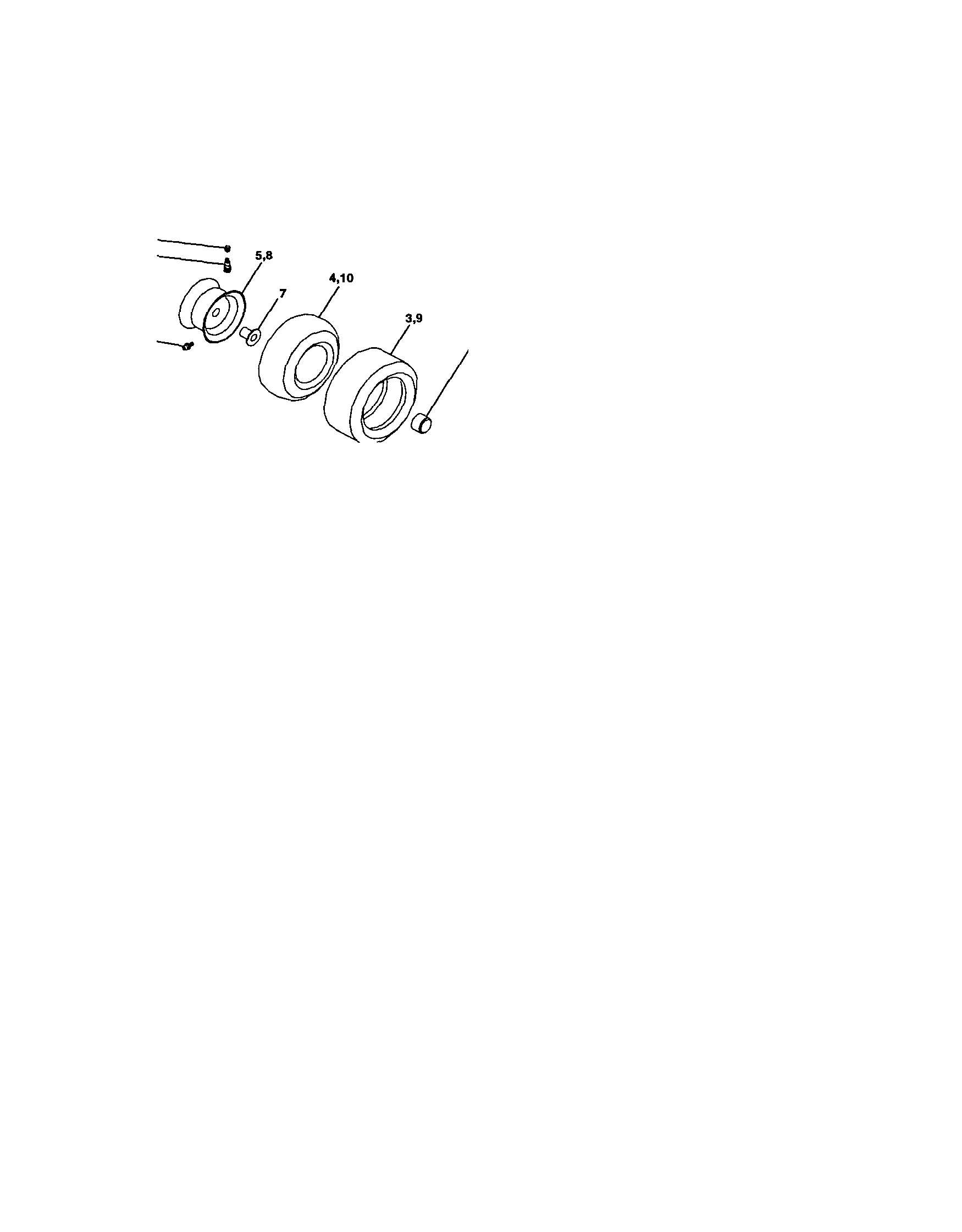 Craftsman 917272056 wheels and tires diagram