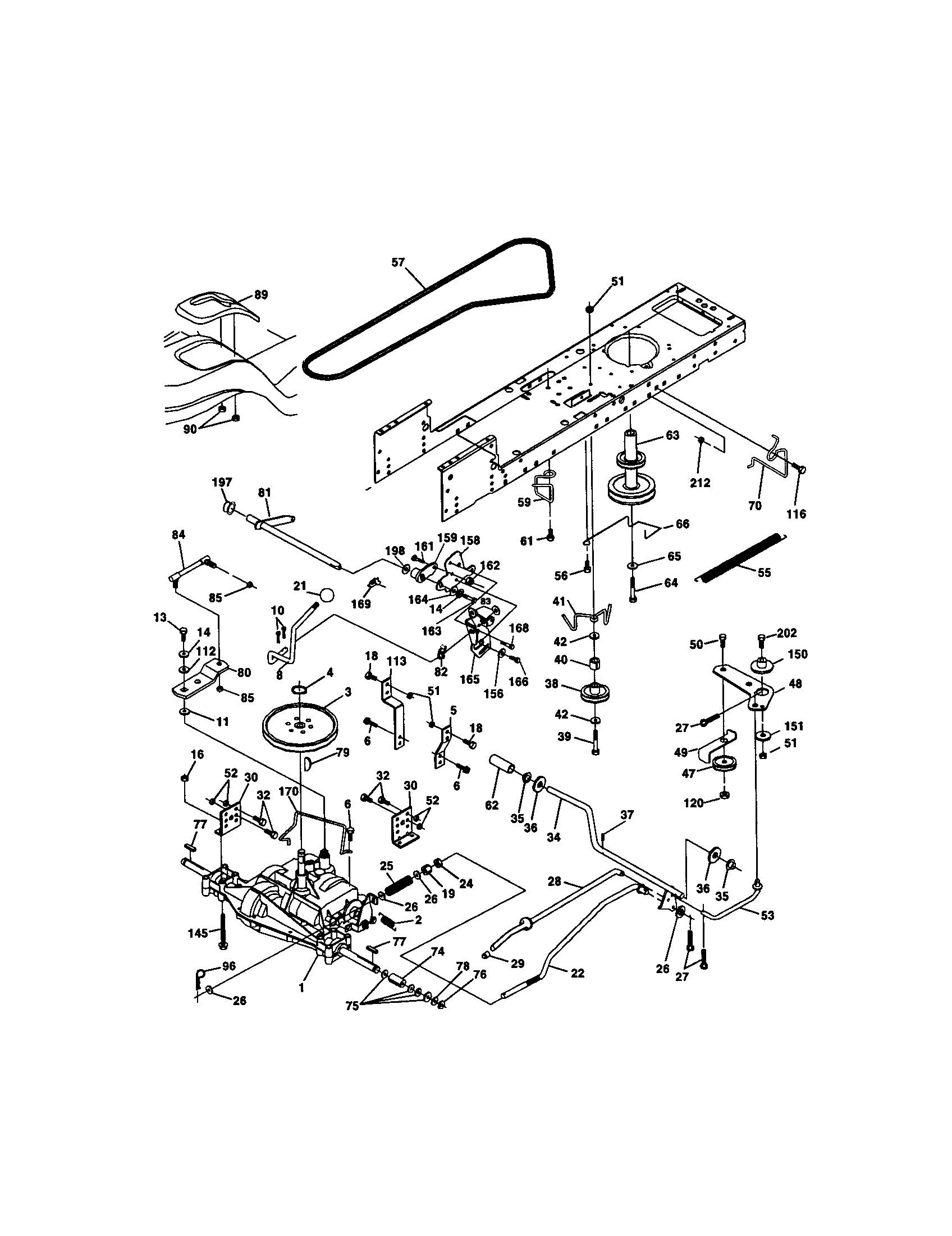Craftsman 917271733 ground drive diagram