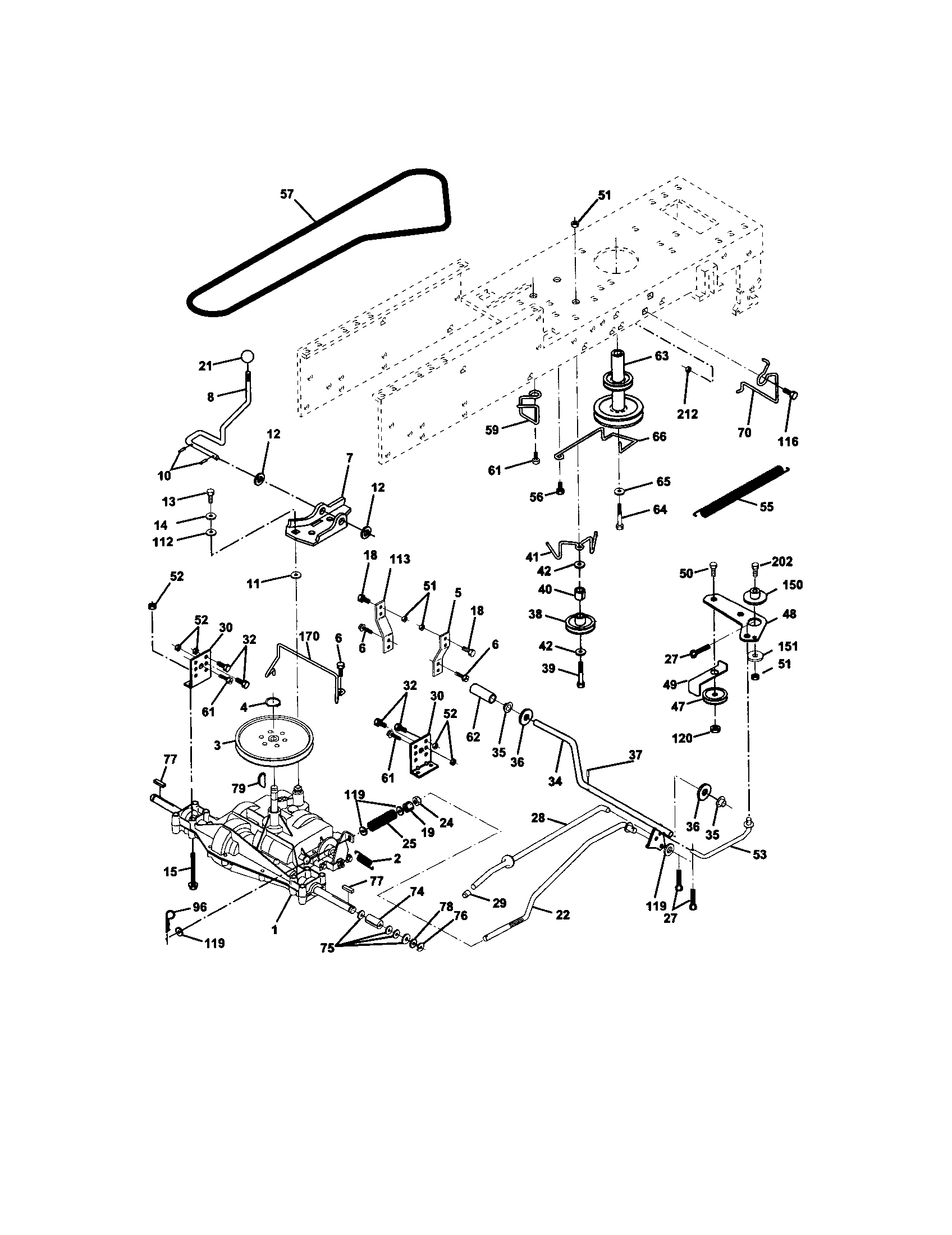 Craftsman 917271531 ground drive diagram