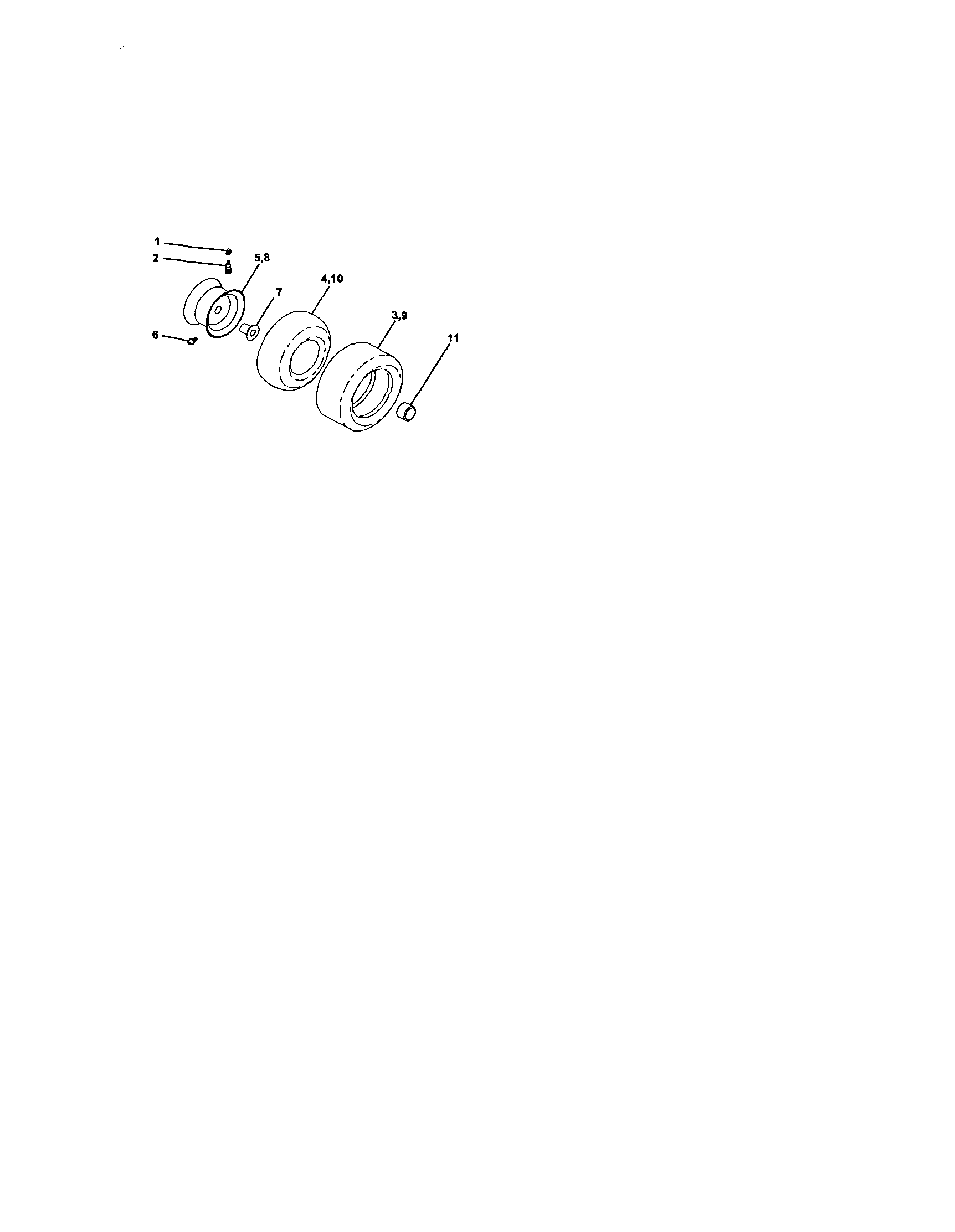 Craftsman 917271531 wheels and tires diagram
