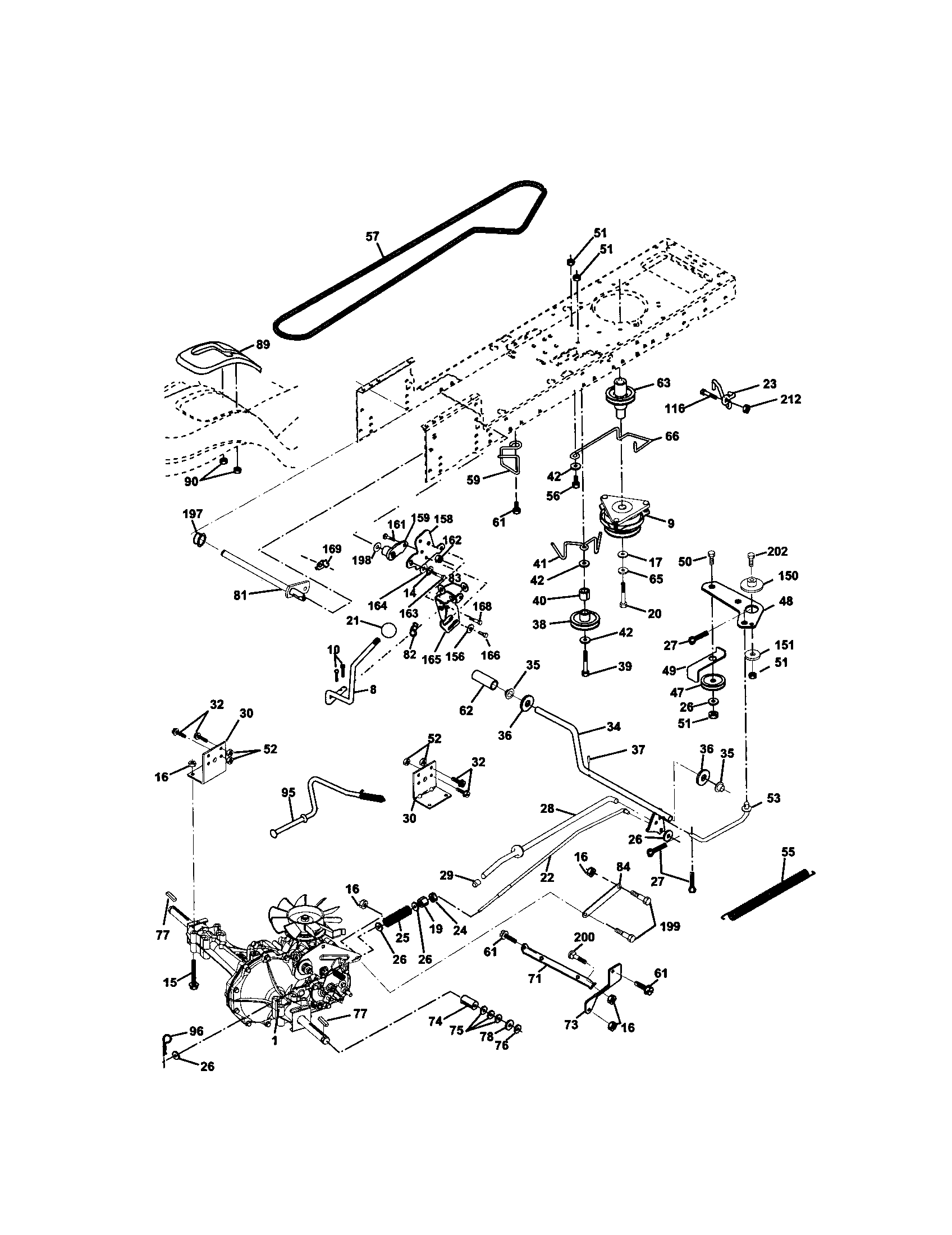 Craftsman 917272421 ground drive diagram