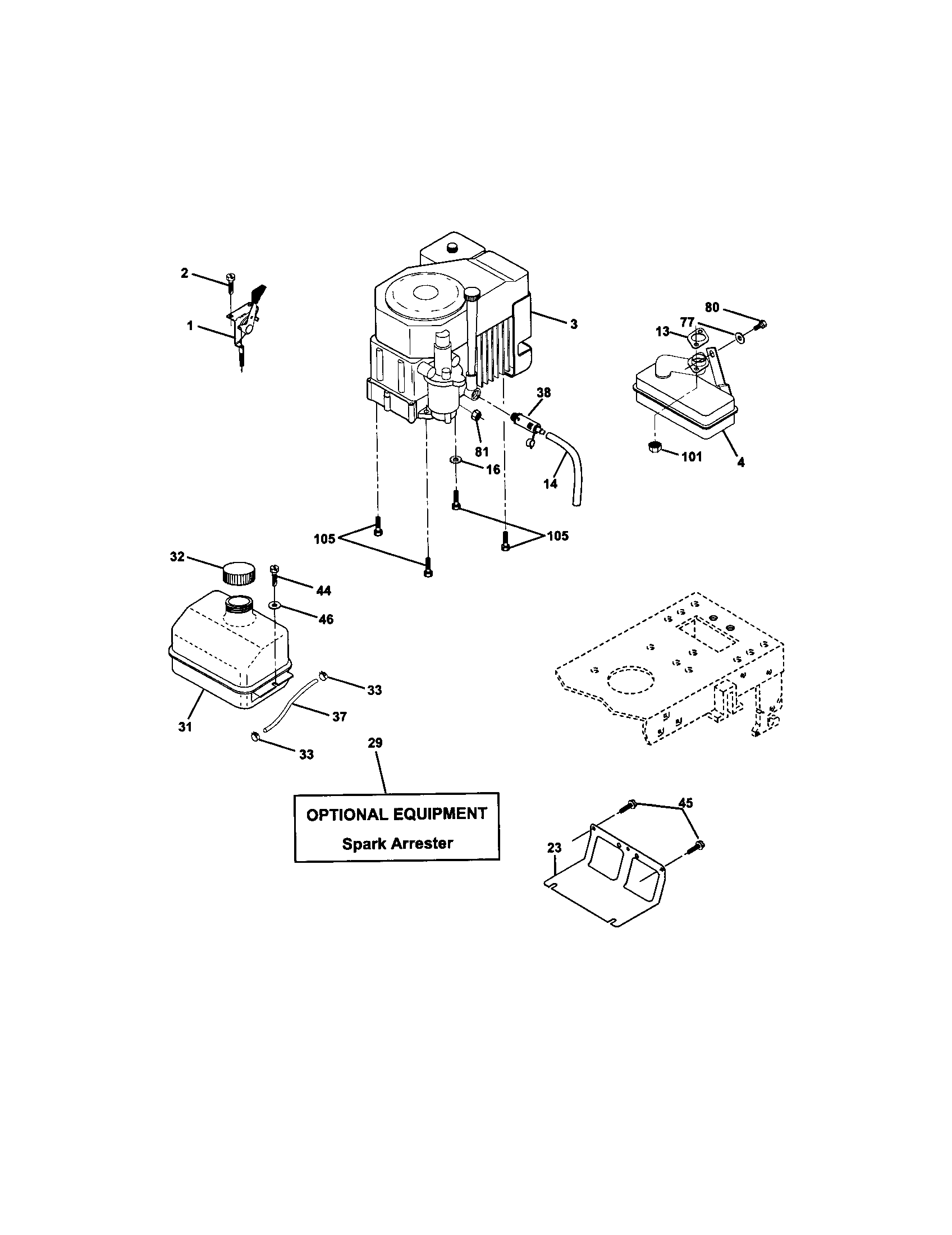 Craftsman 917272421 engine diagram
