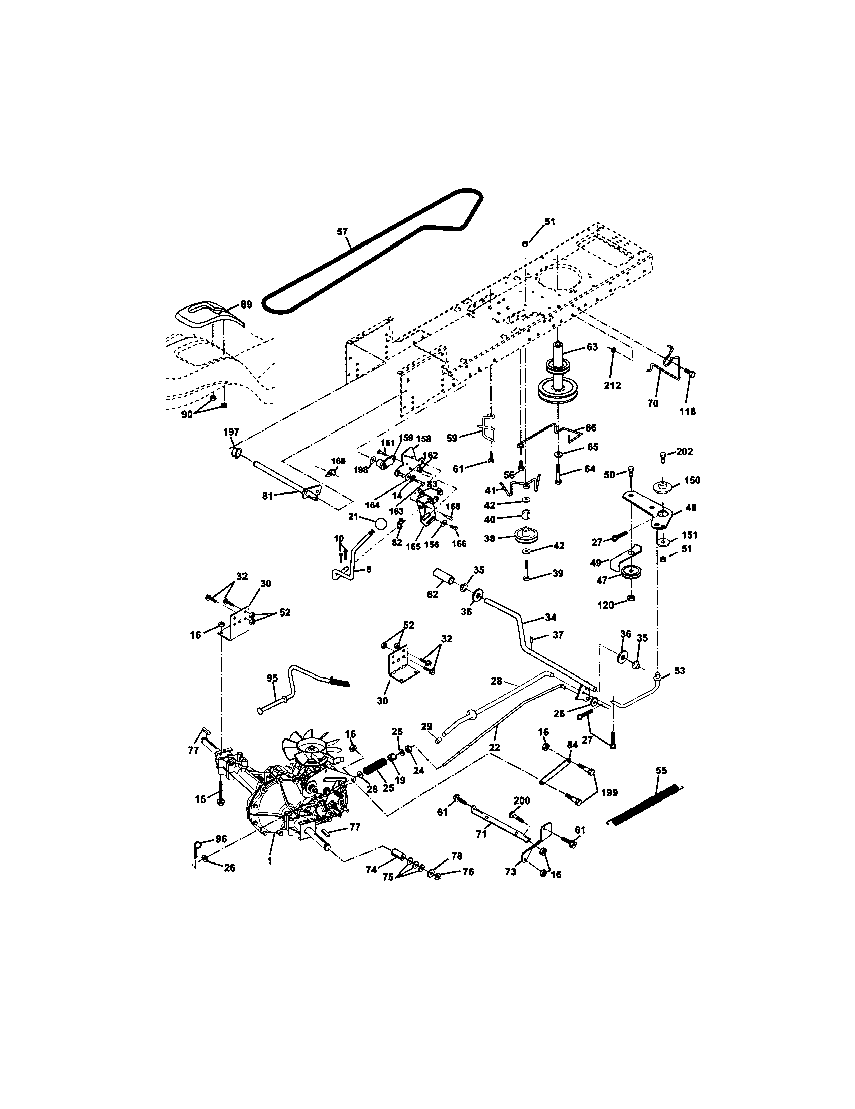 Craftsman 917272442 ground drive diagram