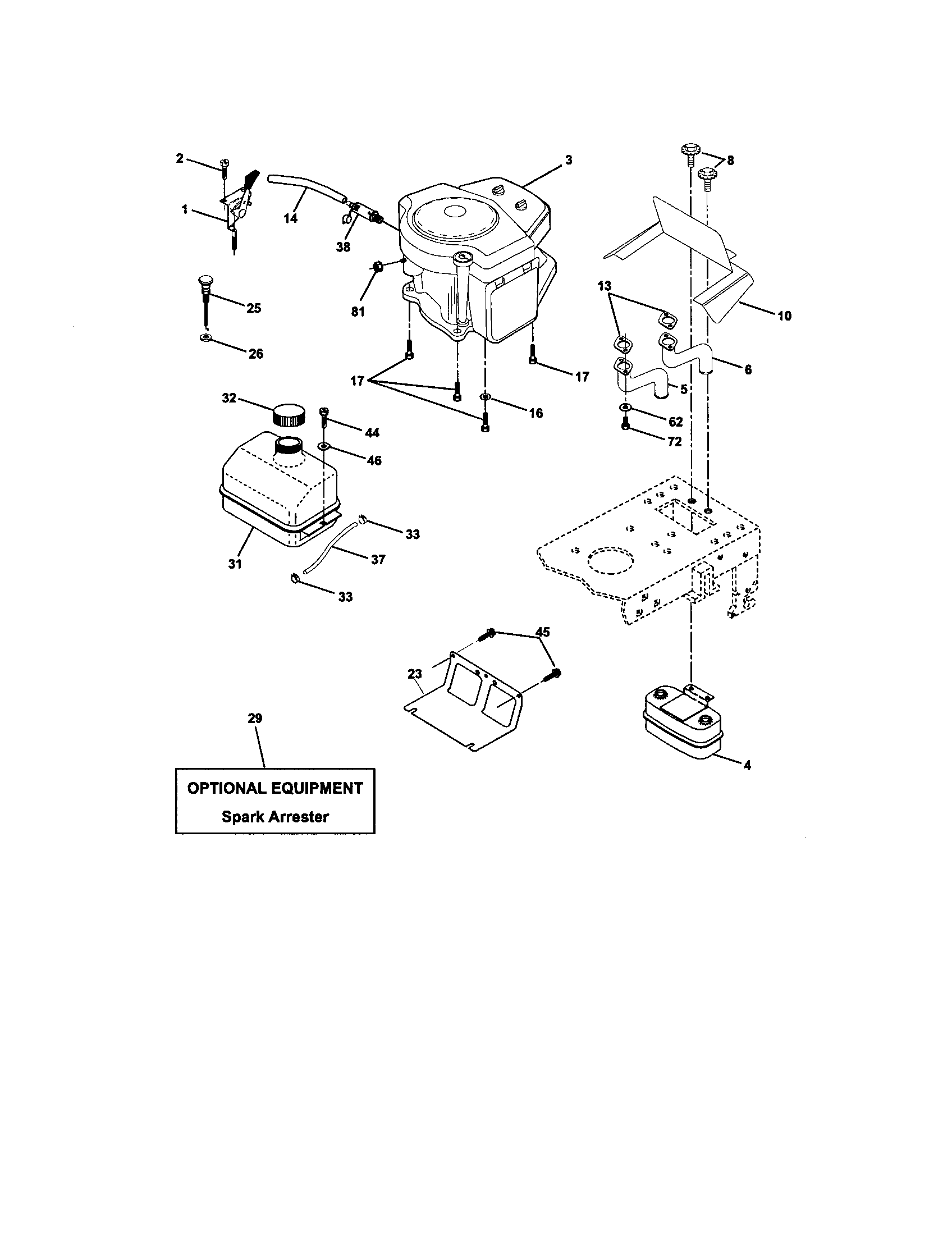 Craftsman 917272442 engine diagram