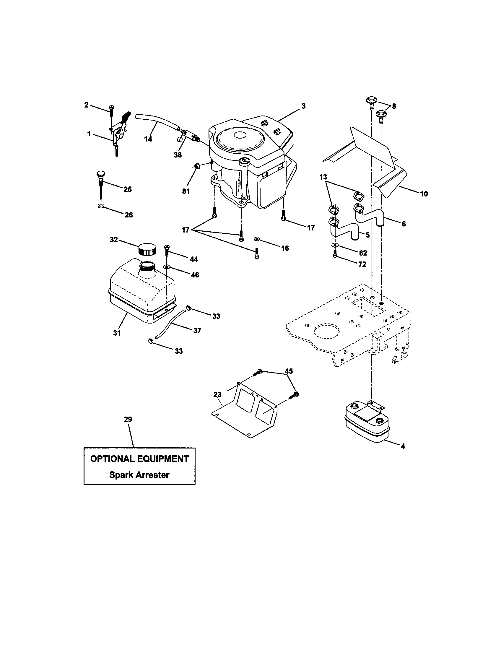 Craftsman 917272431 engine diagram
