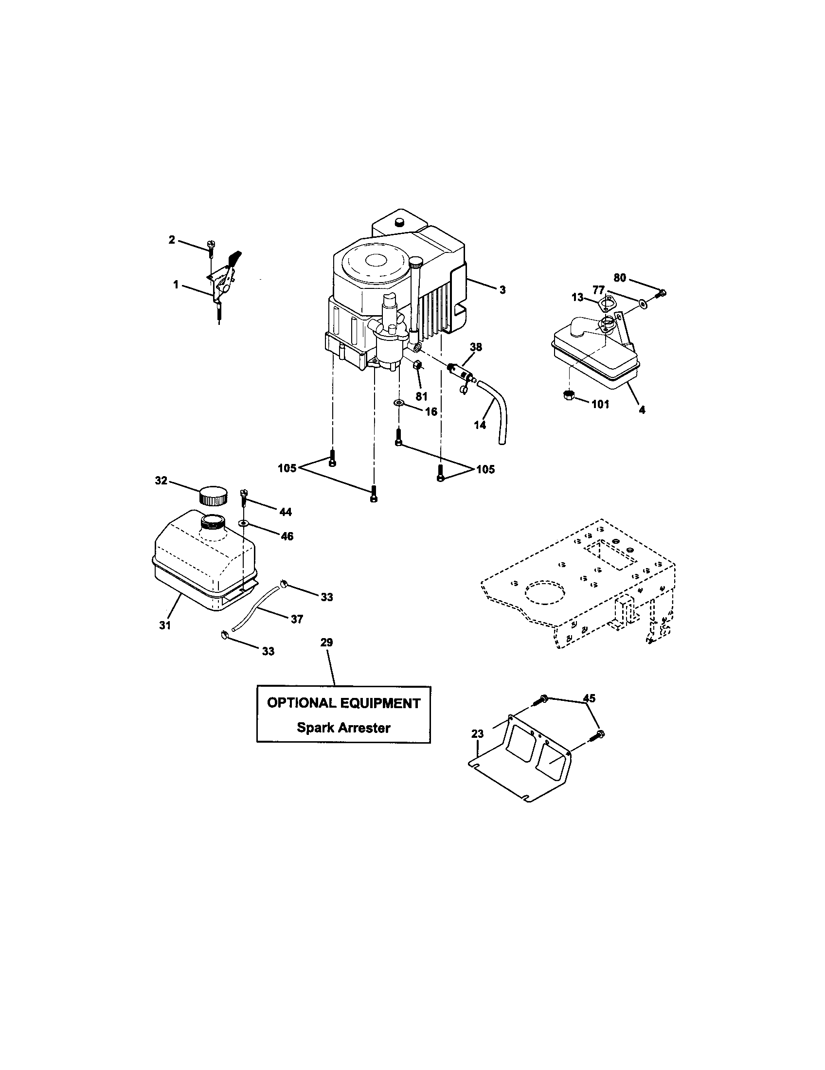 Craftsman 917272066 engine diagram