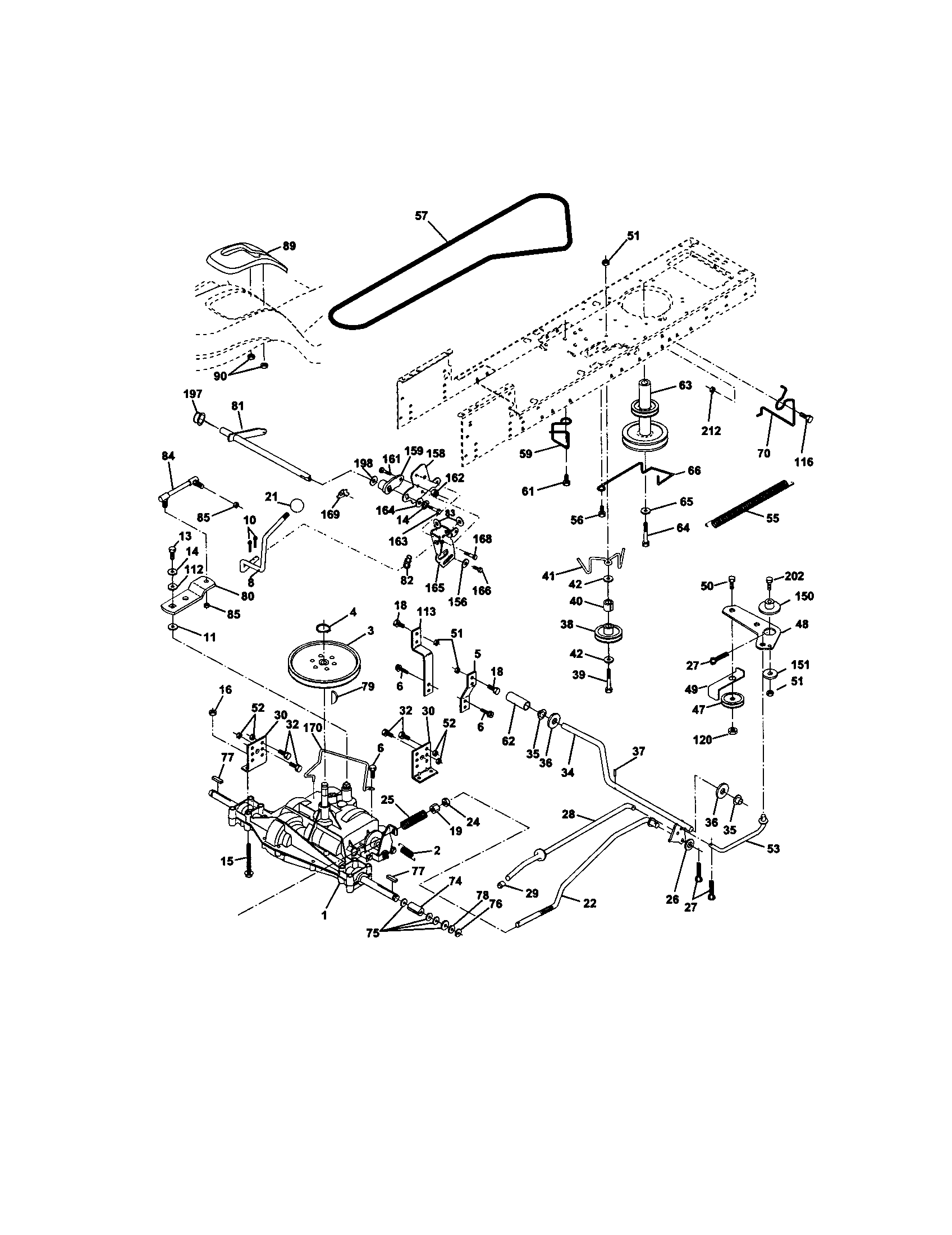 Craftsman 917271633 ground drive diagram
