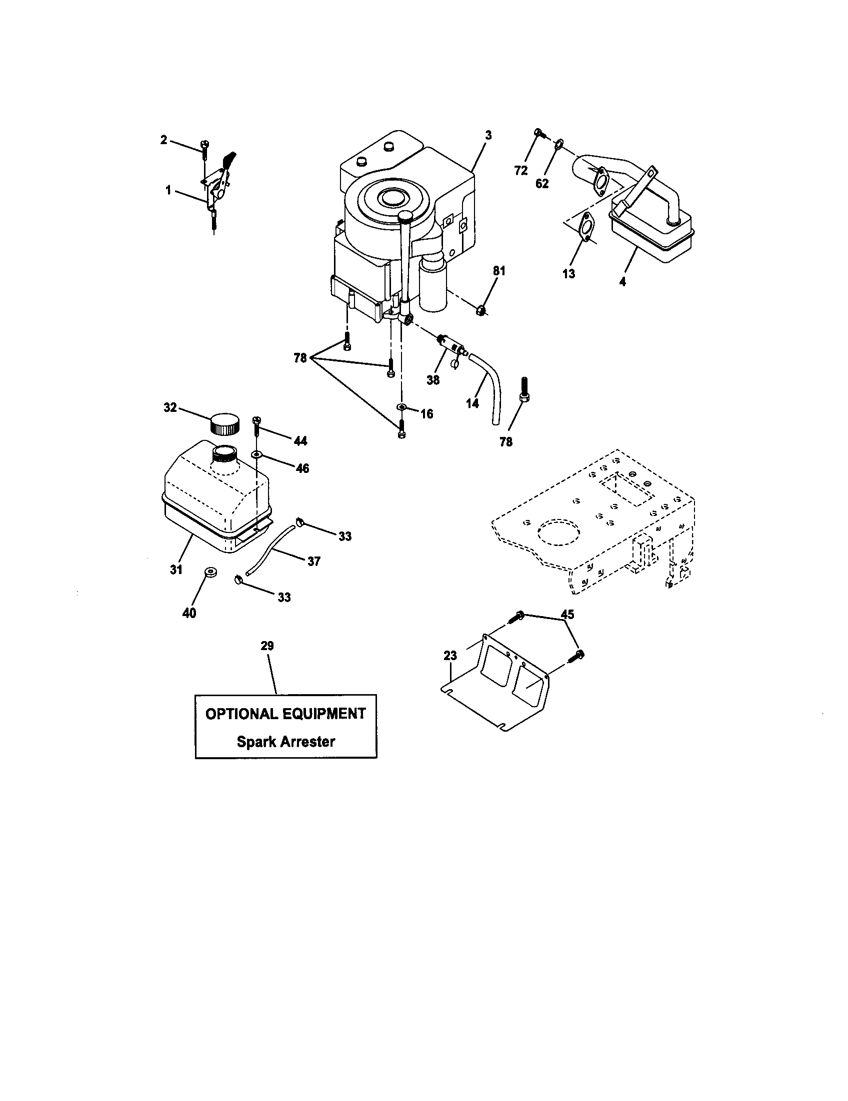Craftsman 917271633 engine diagram