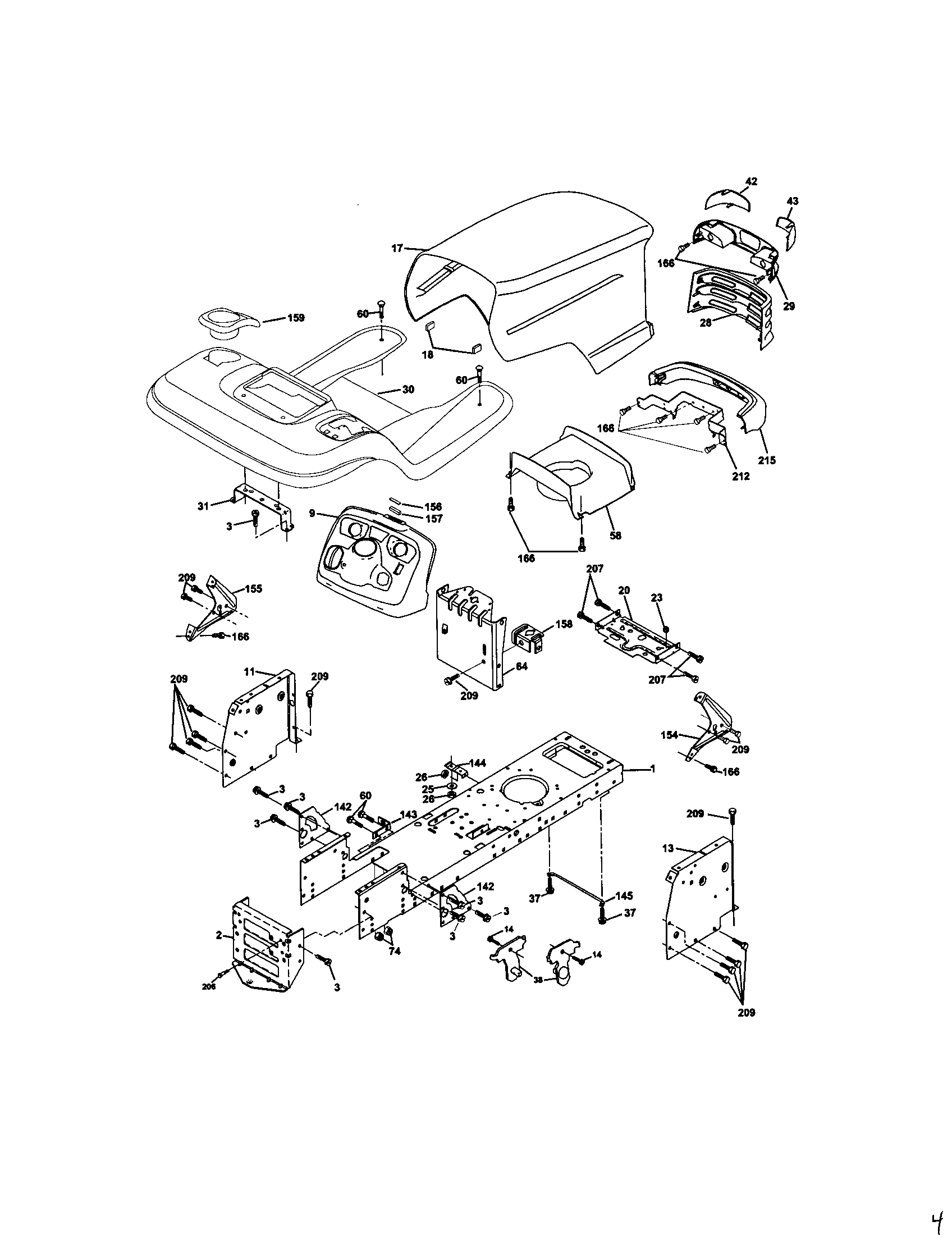 Craftsman 917272242 chassis and enclosures diagram