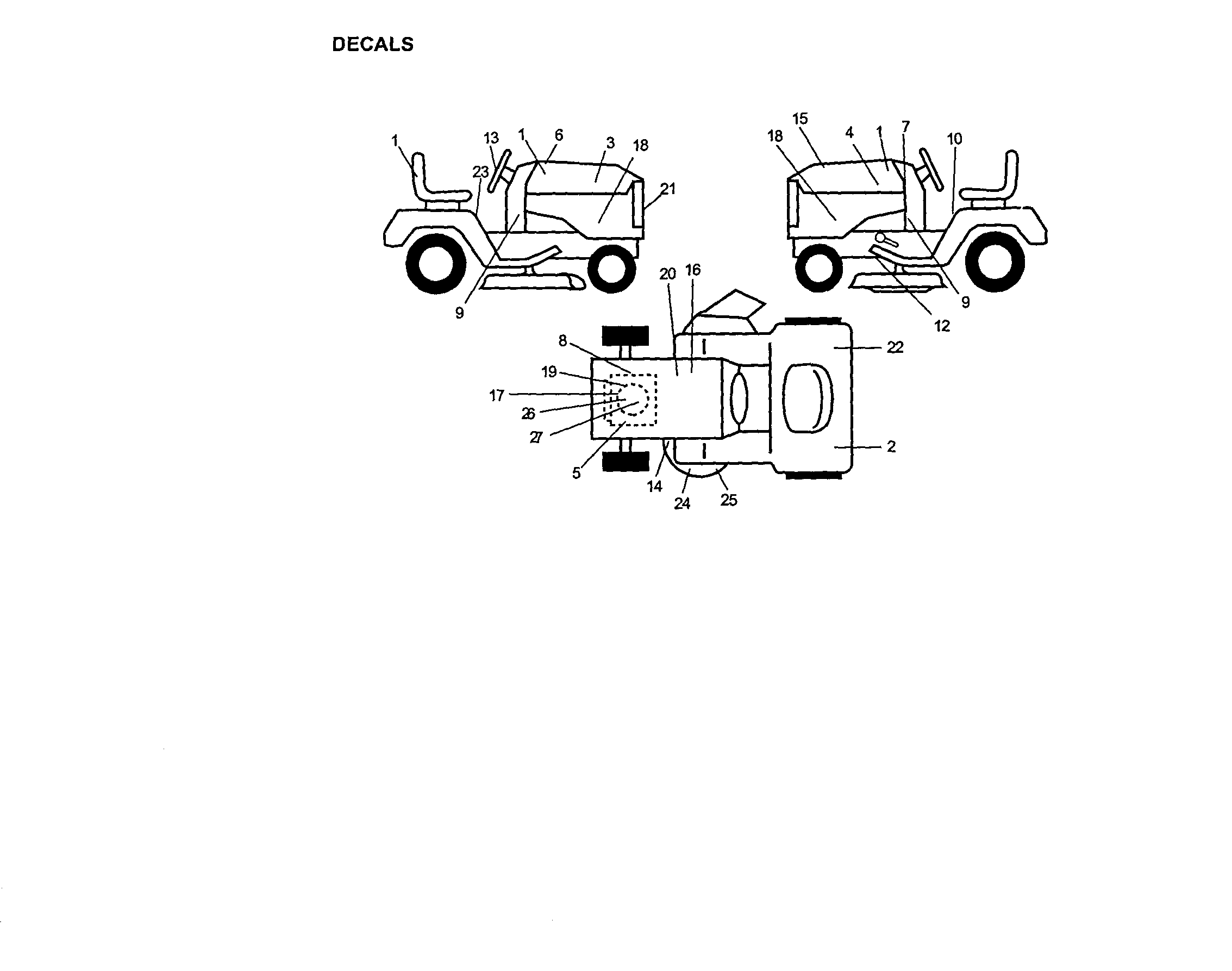 Craftsman 917272242 decals diagram