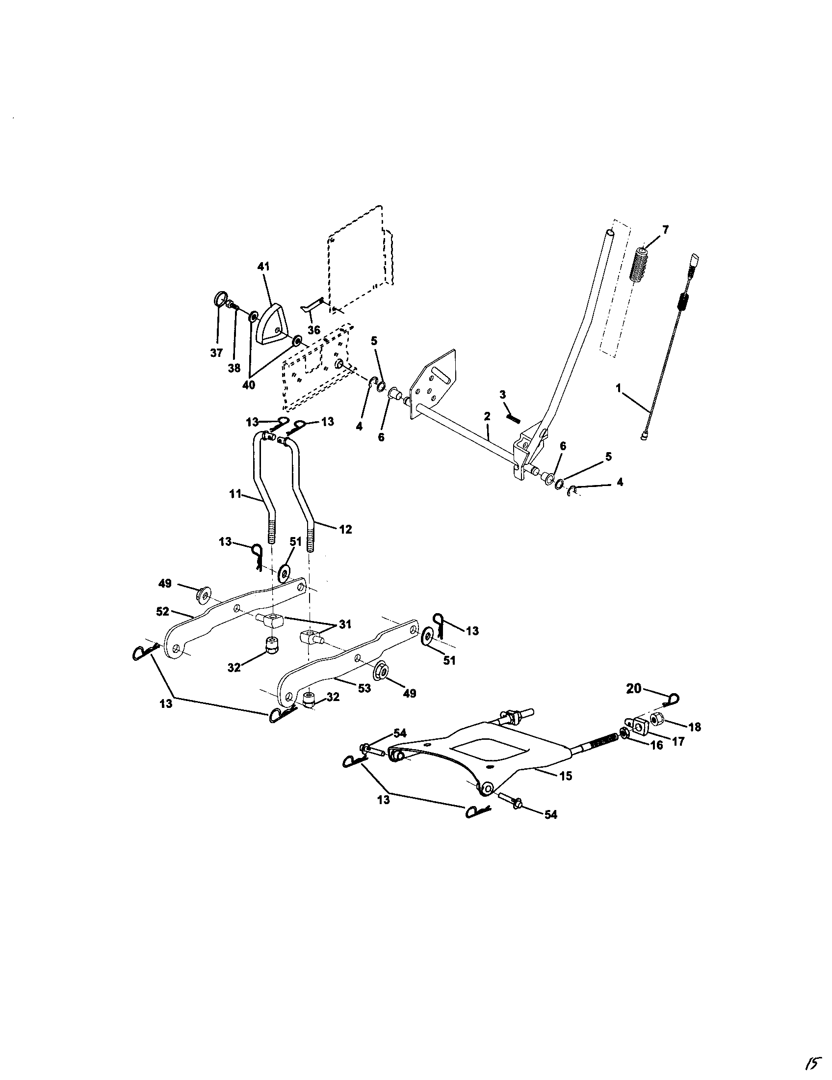Craftsman 917272242 lift assembly diagram