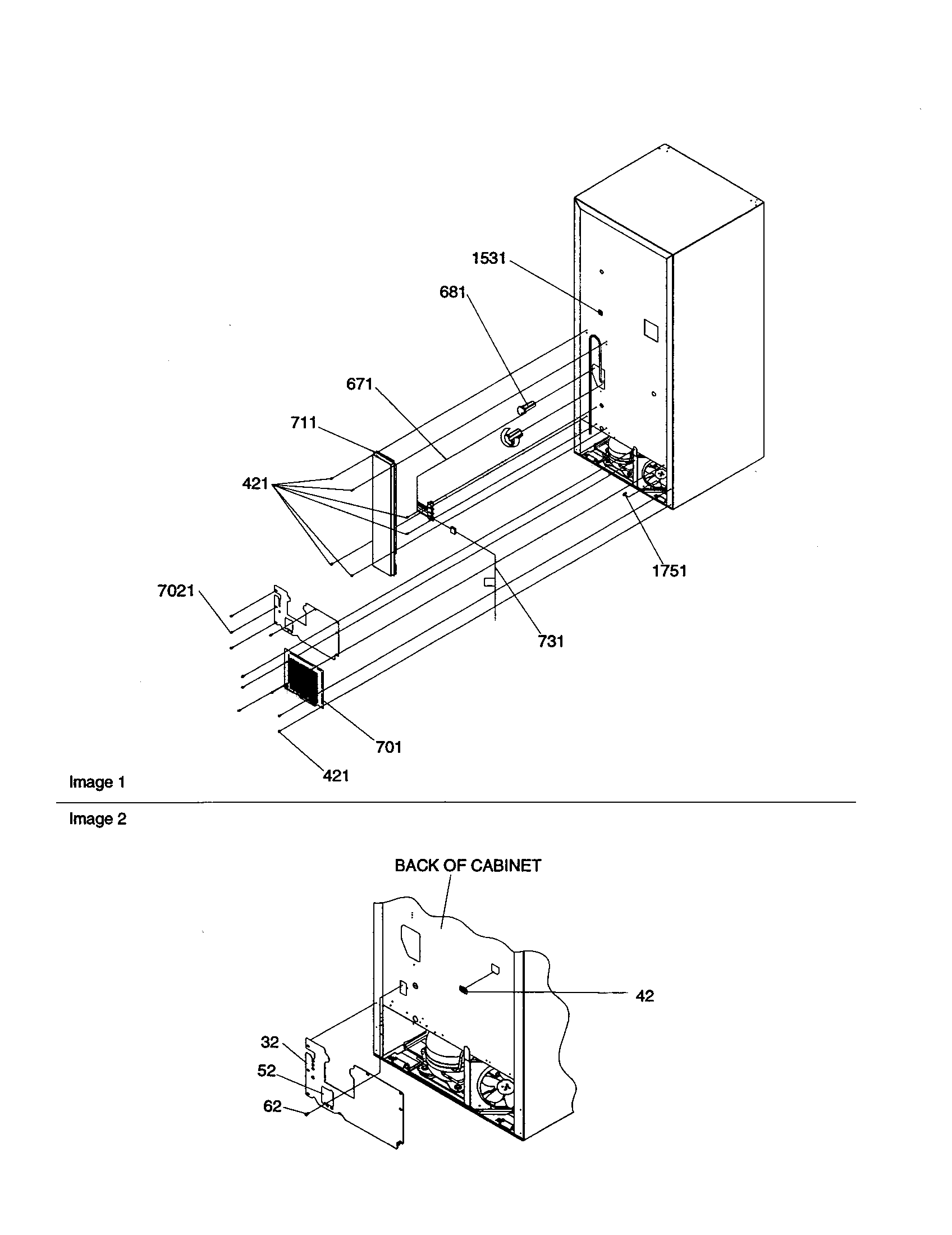 Amana BR18V1W-P1320707WW cabinet back diagram