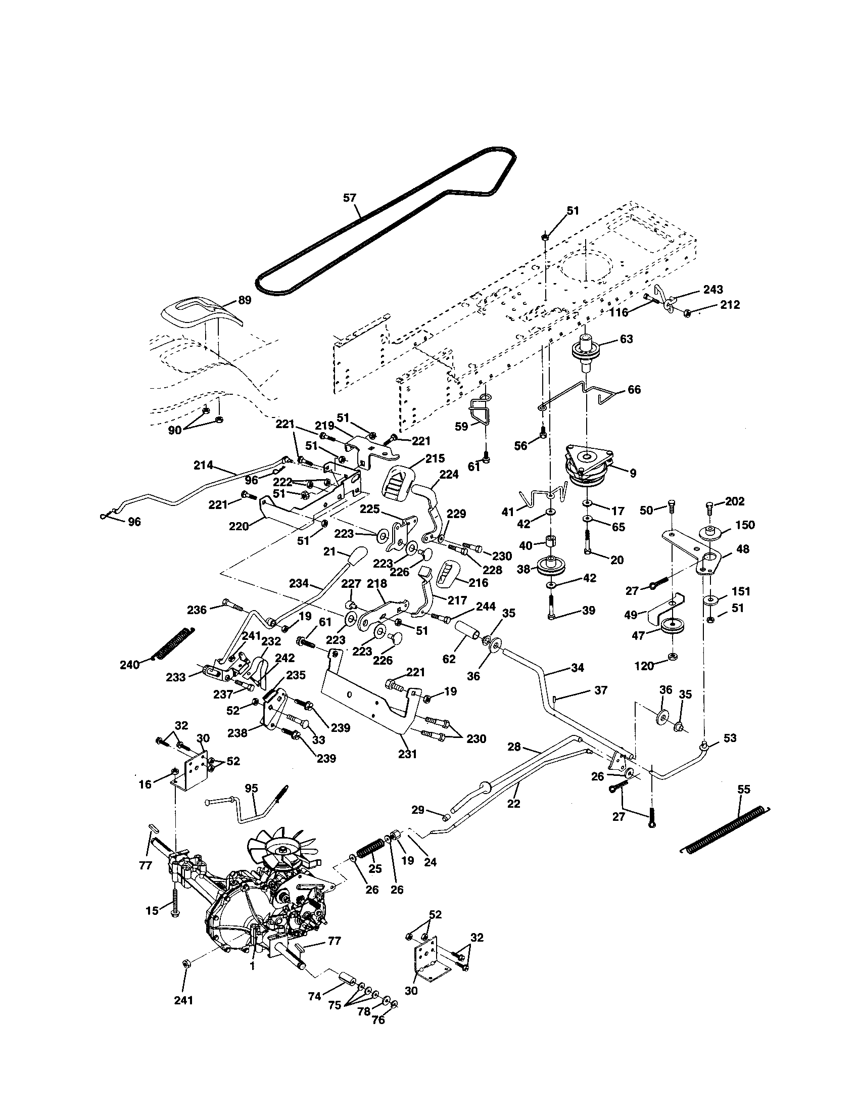 Craftsman 917250980 drive diagram