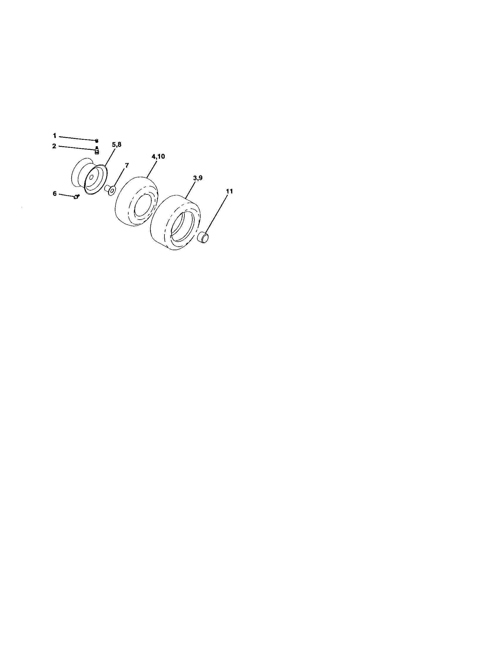 Craftsman 917250980 wheels and tires diagram