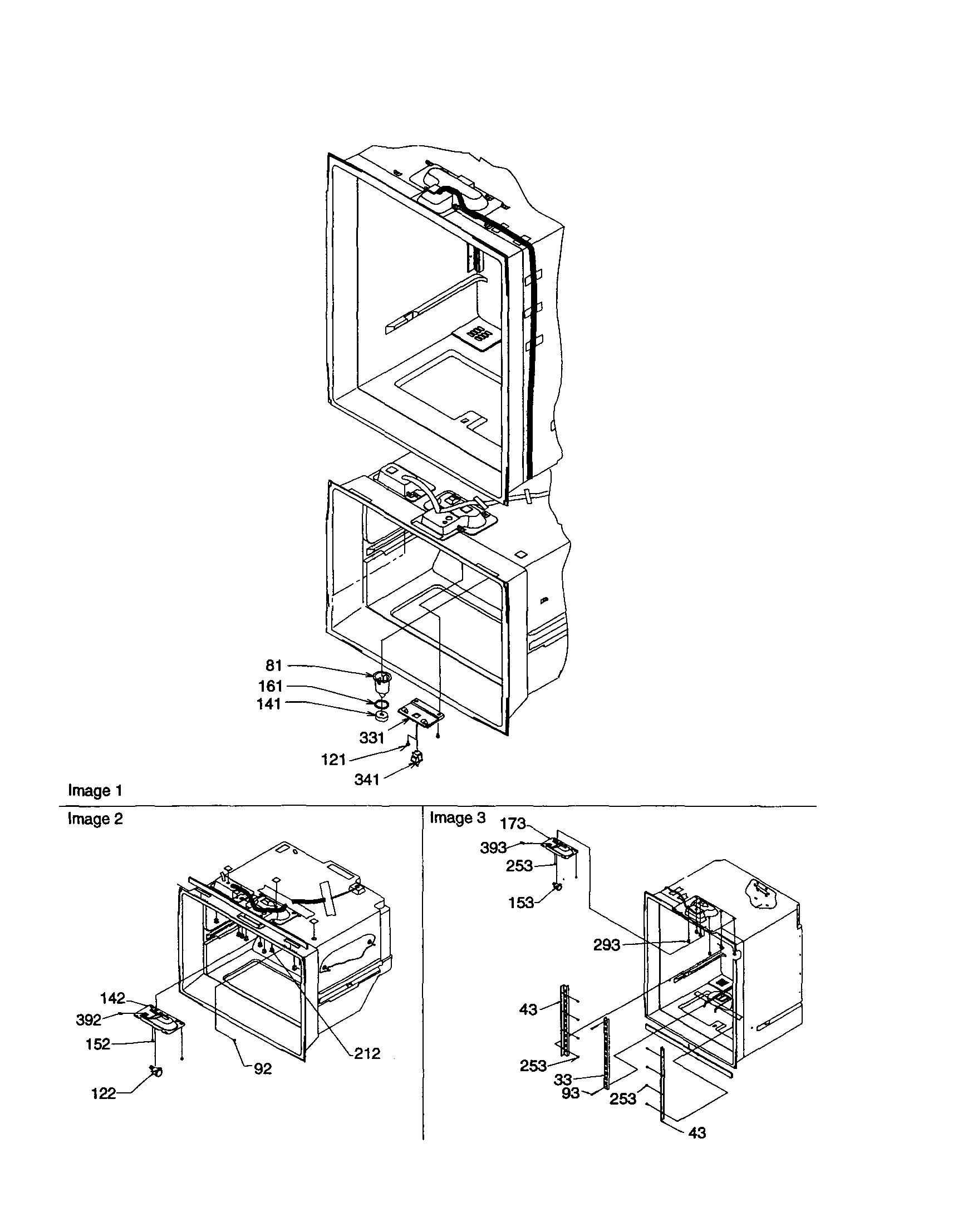 Amana BX21V1C-P1325028WC light switches/drain funnel diagram