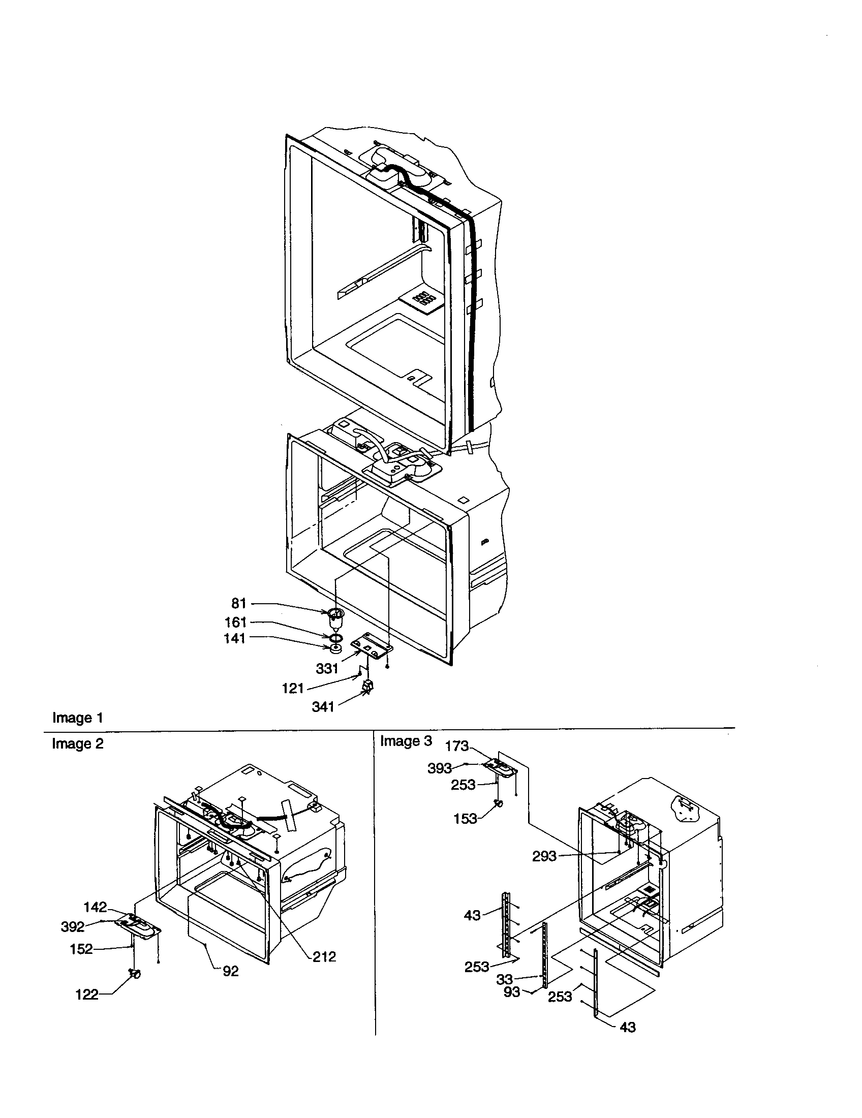 Amana BC21V1C-P1325022WC light switches/drain funnel diagram