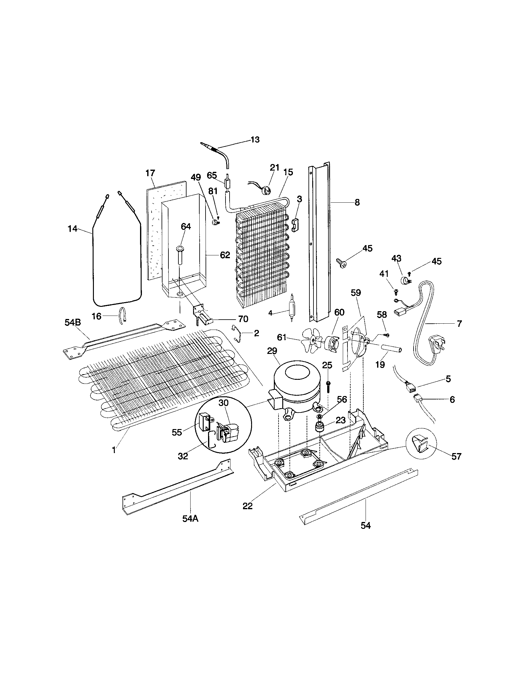 Frigidaire FRS20WRHW3 system diagram