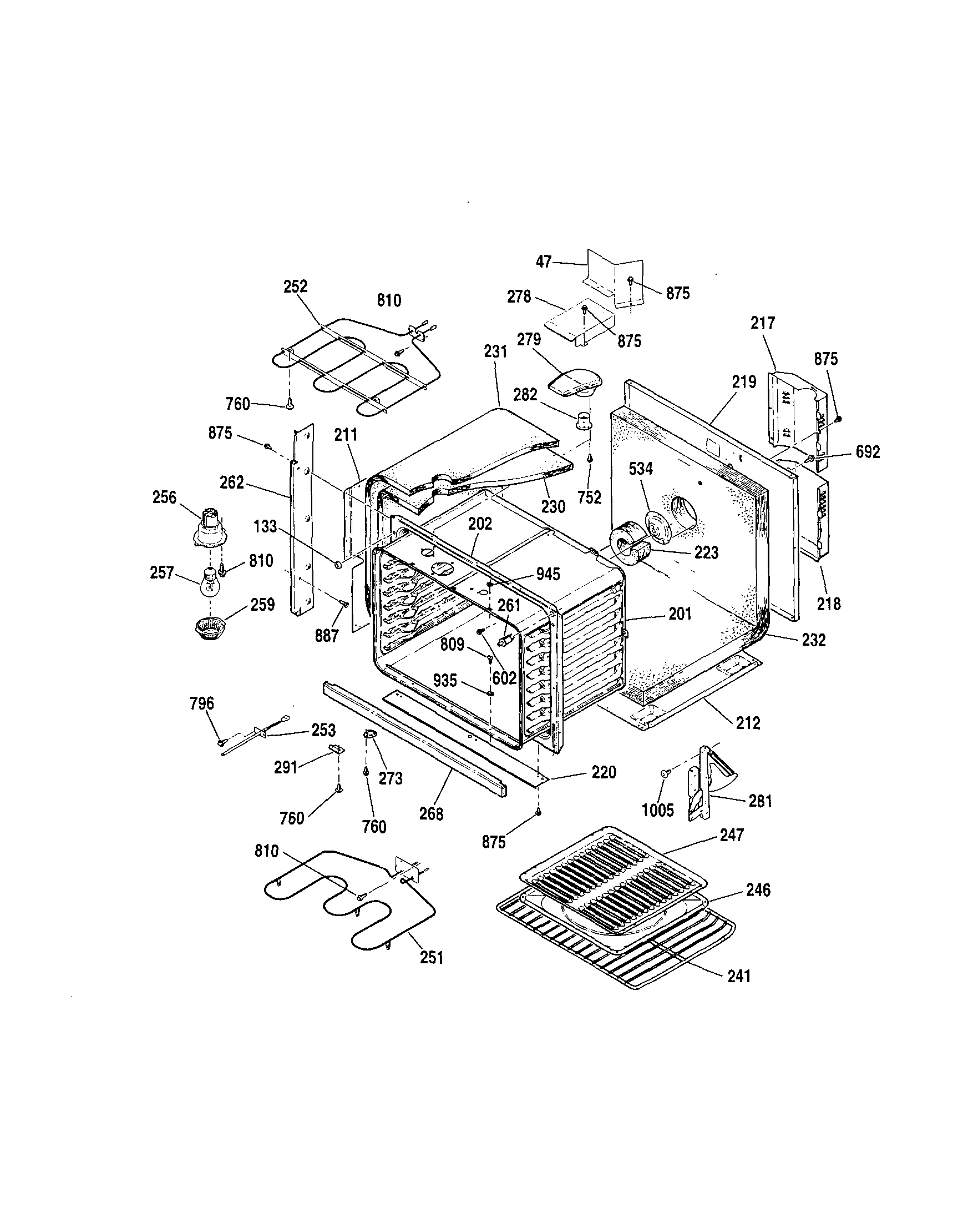 Kenmore 91141084994 body diagram