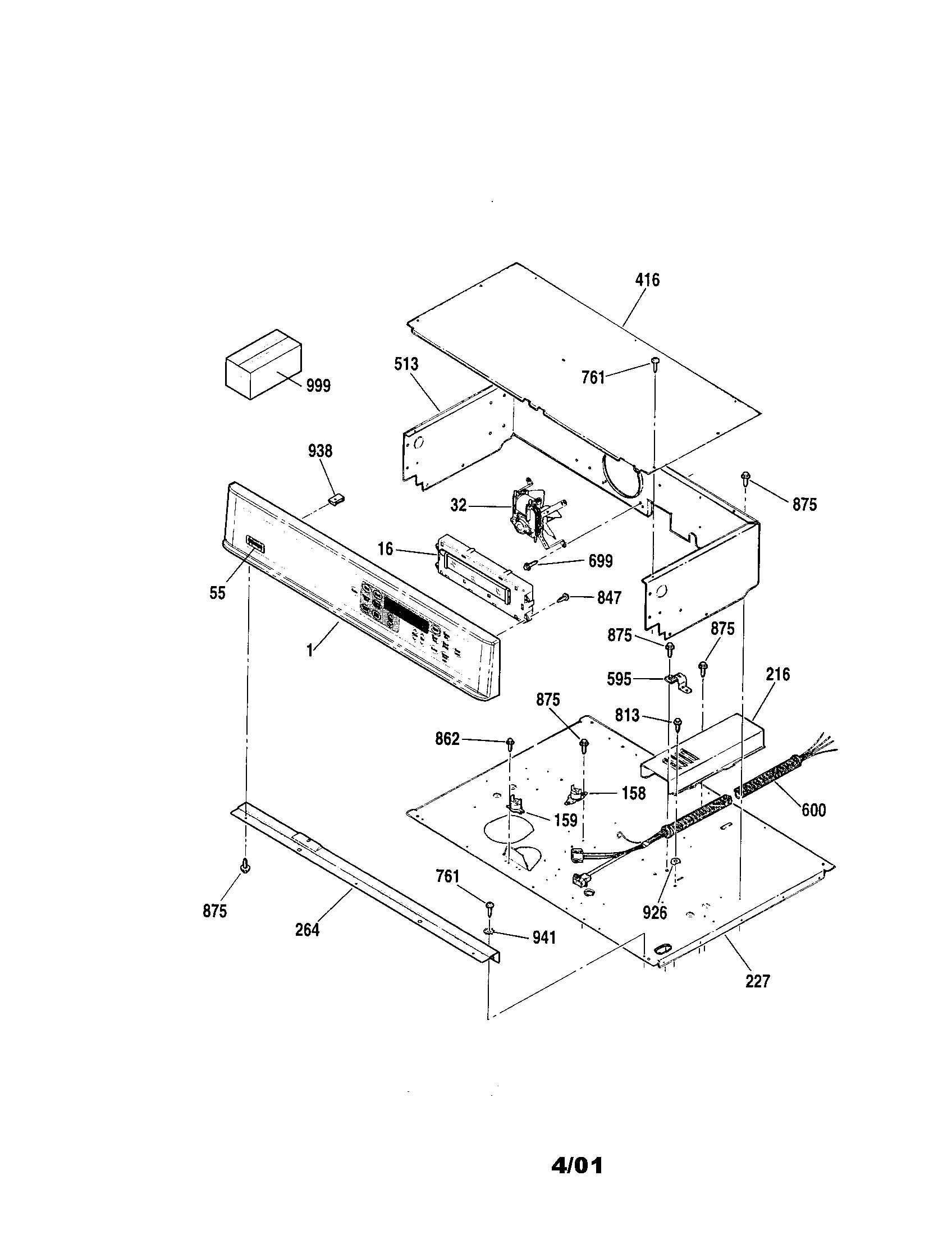 Kenmore Elite 91149009994 control diagram