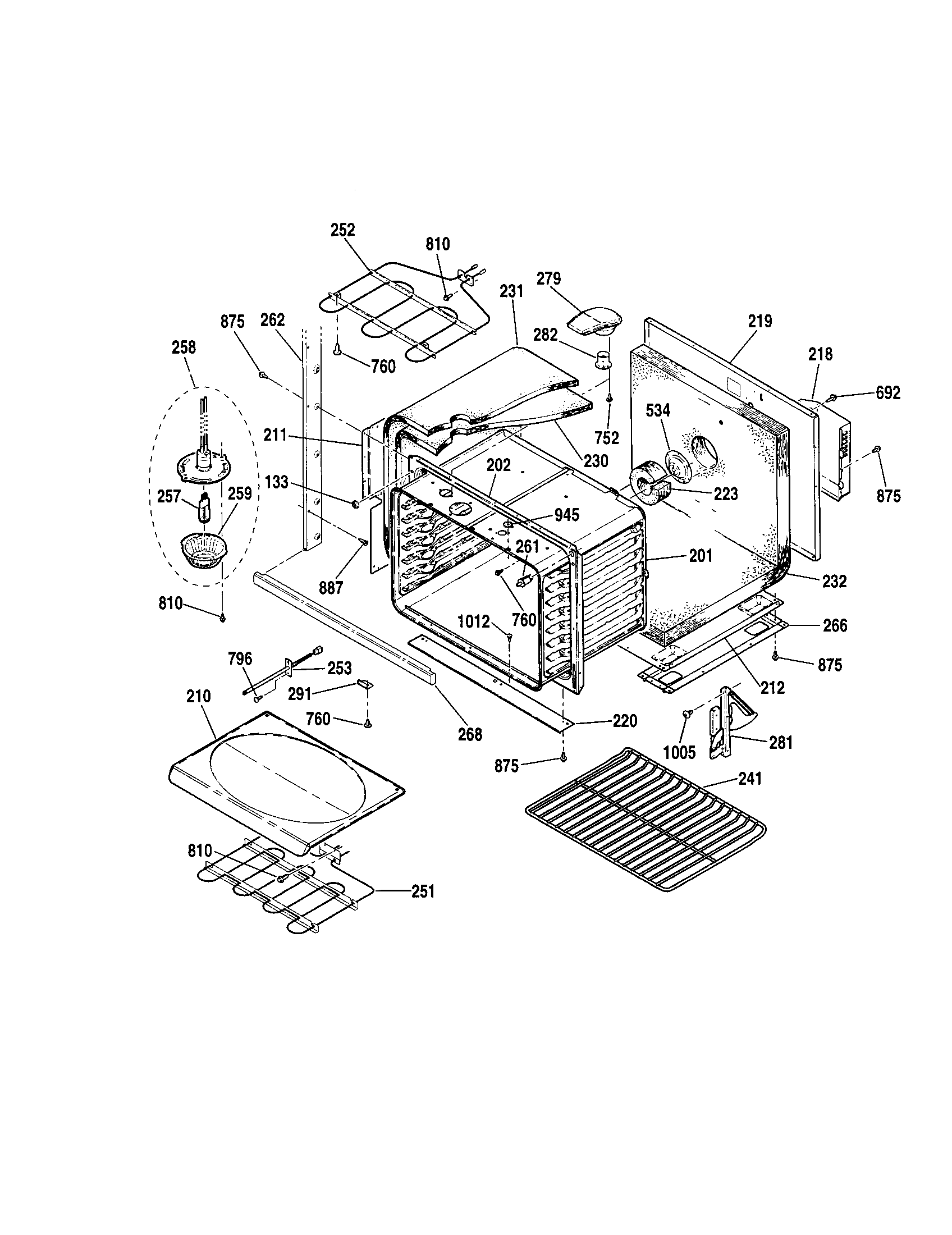 Kenmore 91149019994 lower body diagram