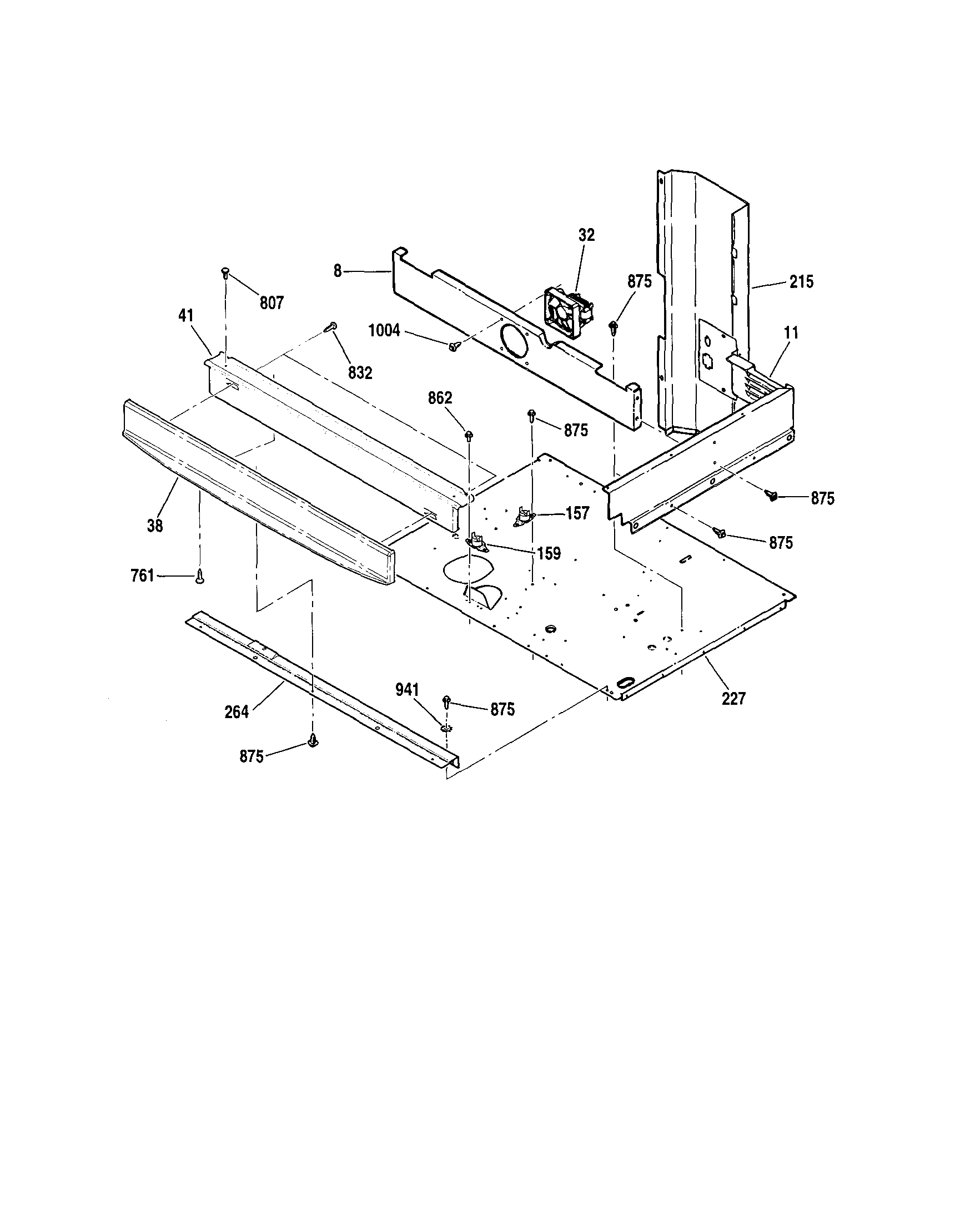 Kenmore 91149019994 center spacer diagram
