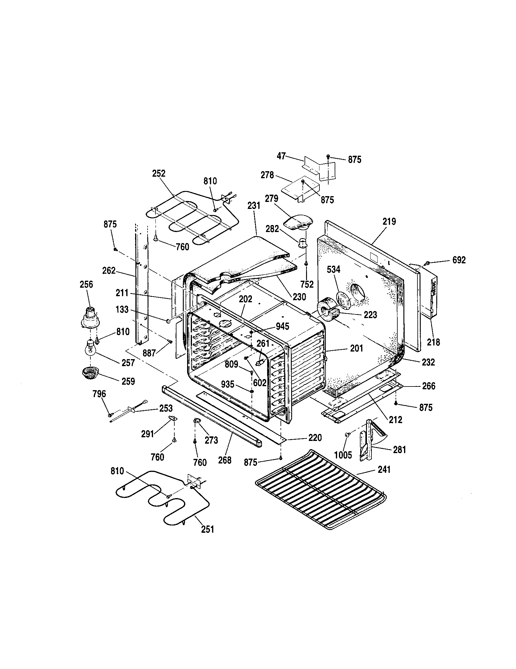 Kenmore 91141189994 lower body diagram