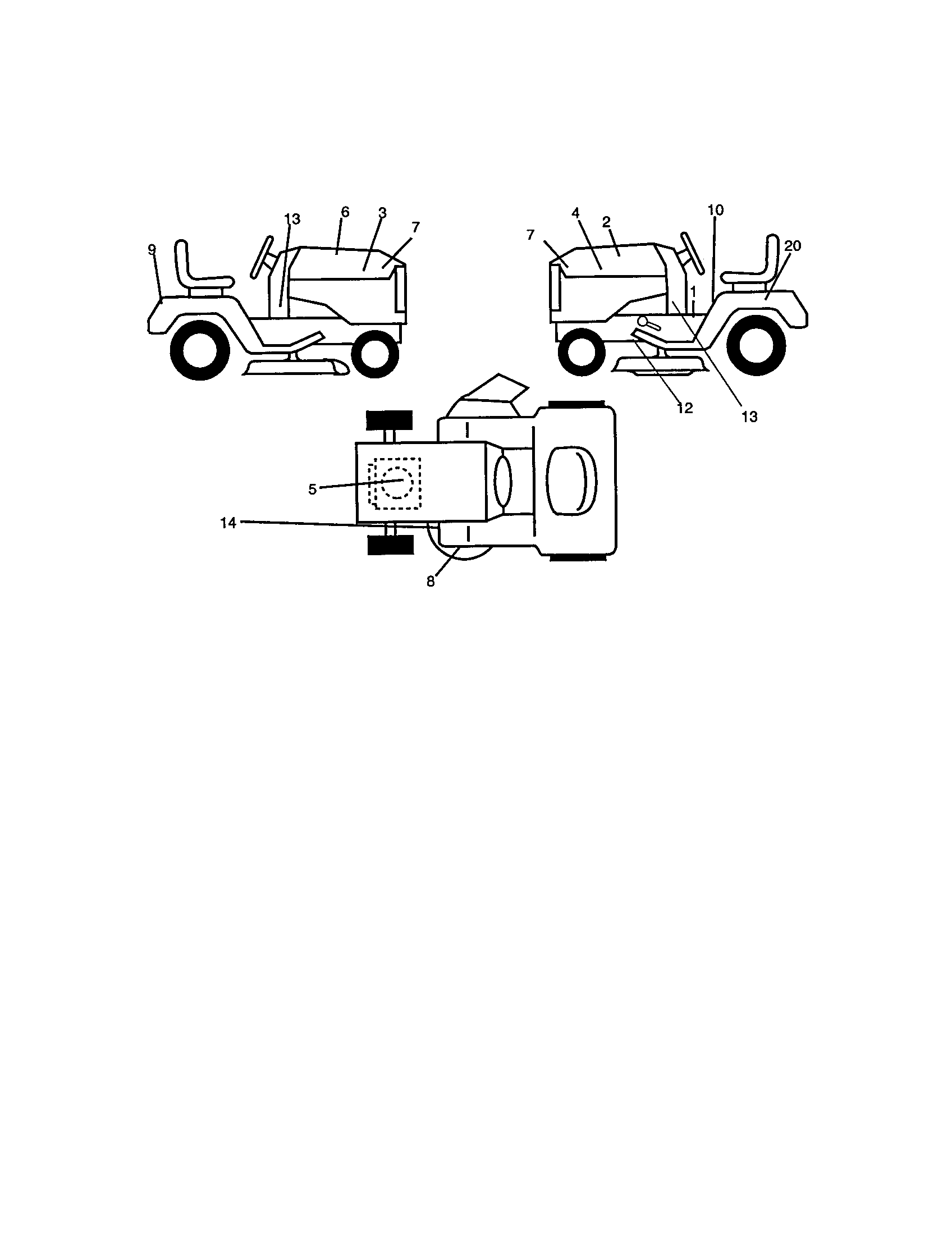 Craftsman 917271634 decals diagram