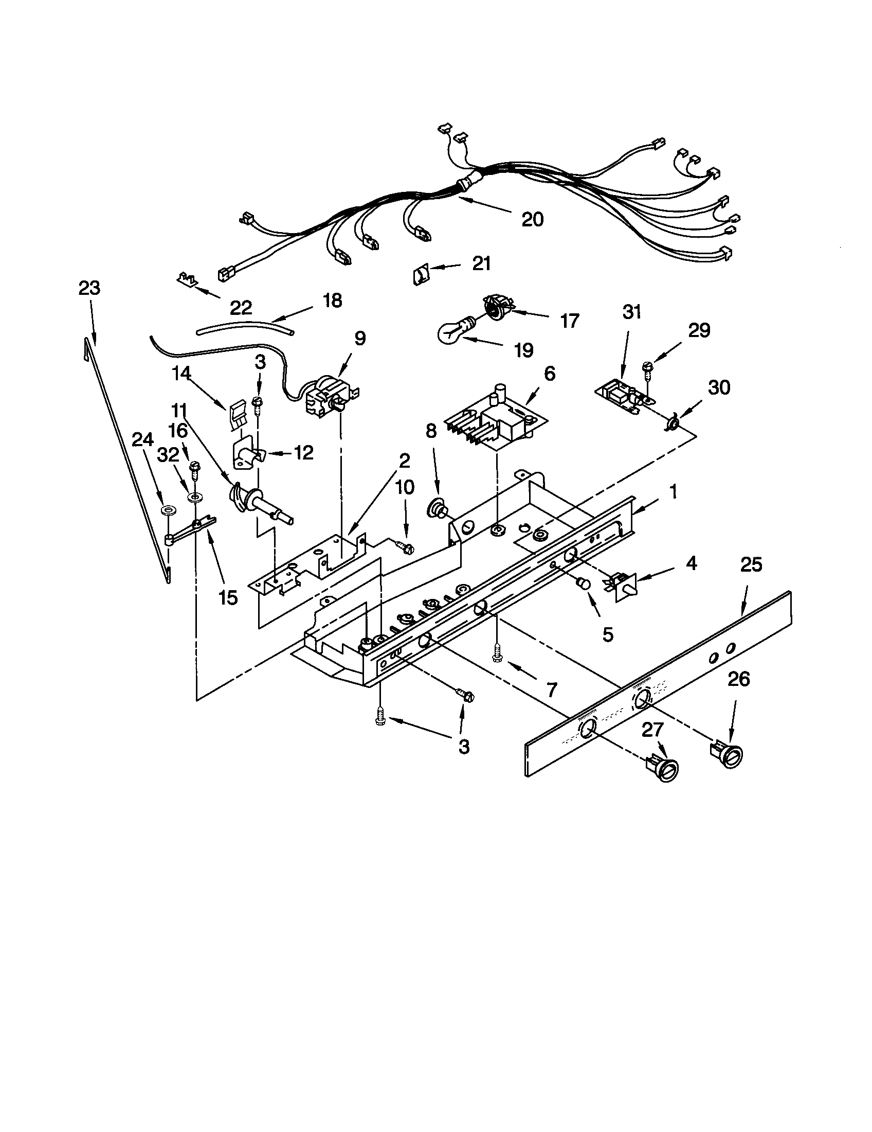 Kenmore 10651264101 control diagram