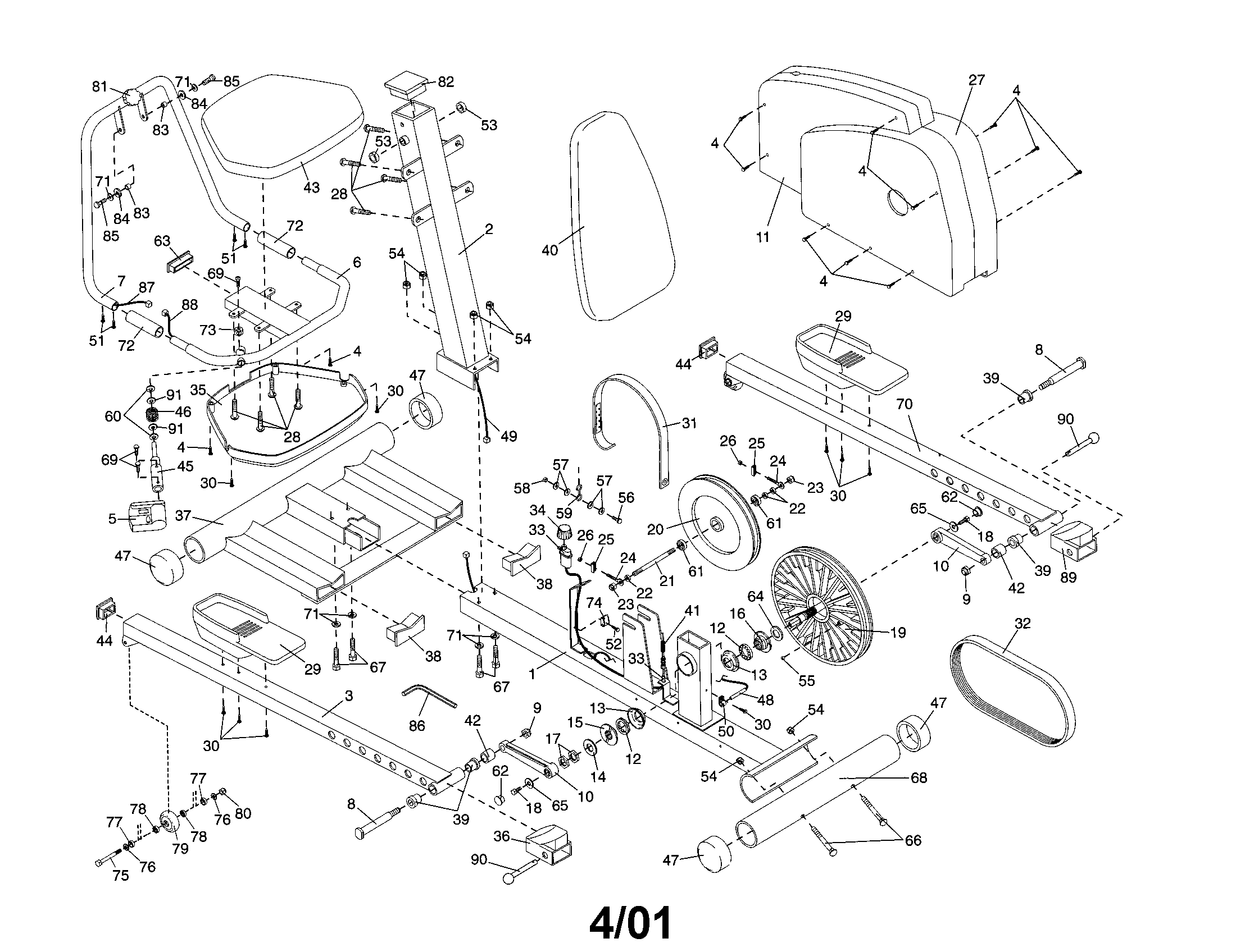 Proform 831285872 frame diagram