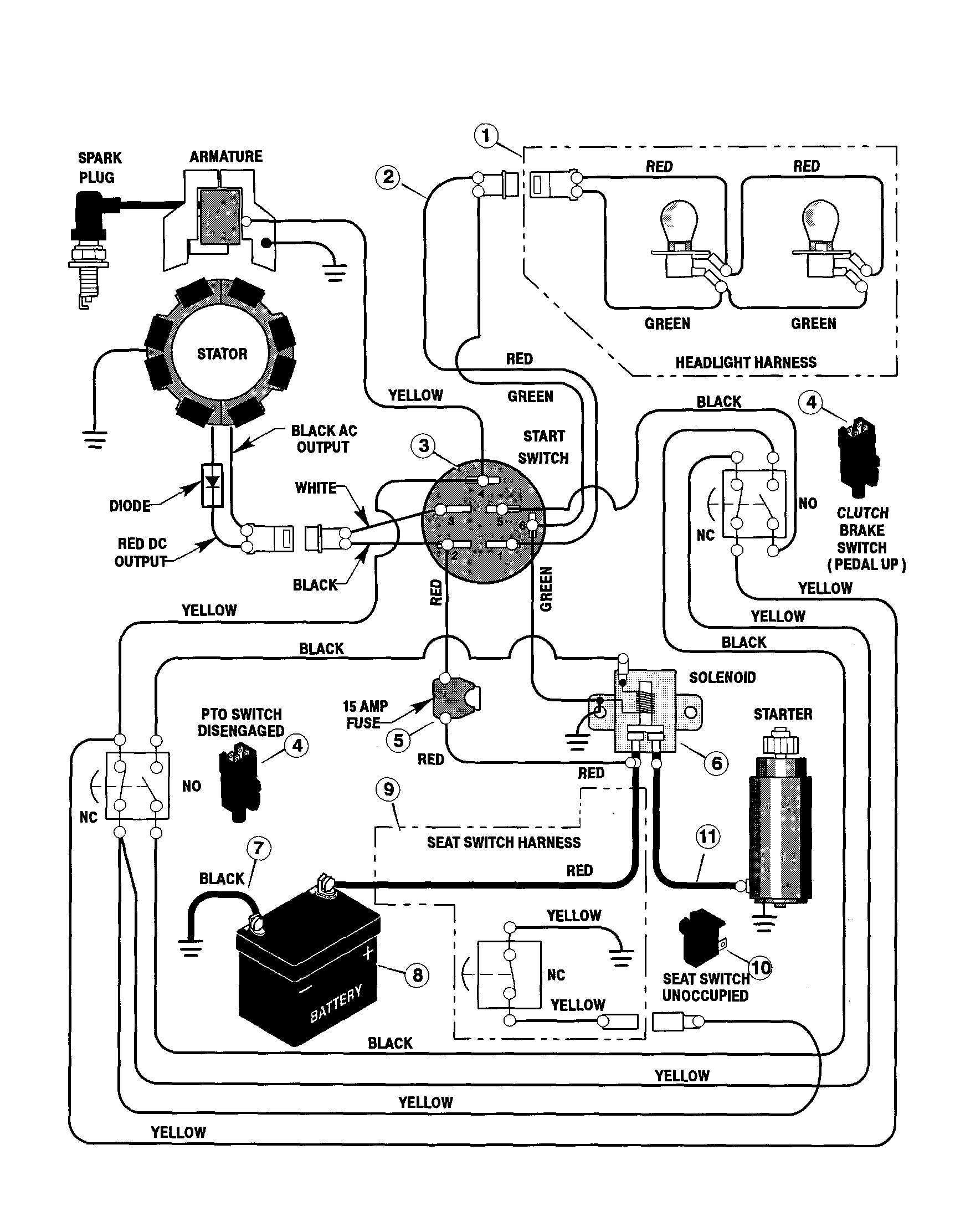 Murray 50568X9A electrical system diagram