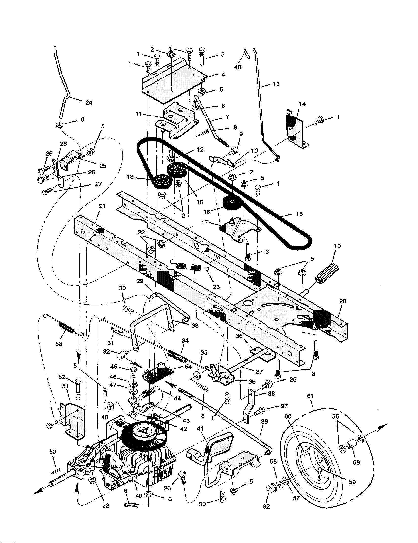 Murray 42586X9A motion drive diagram