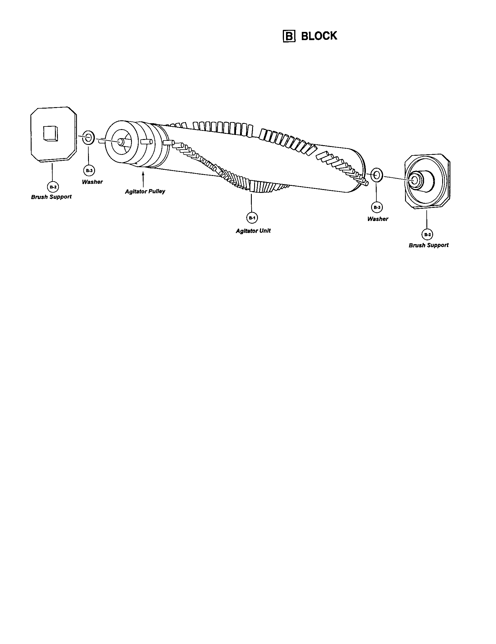 Panasonic MC-V7365 agitator assembly diagram