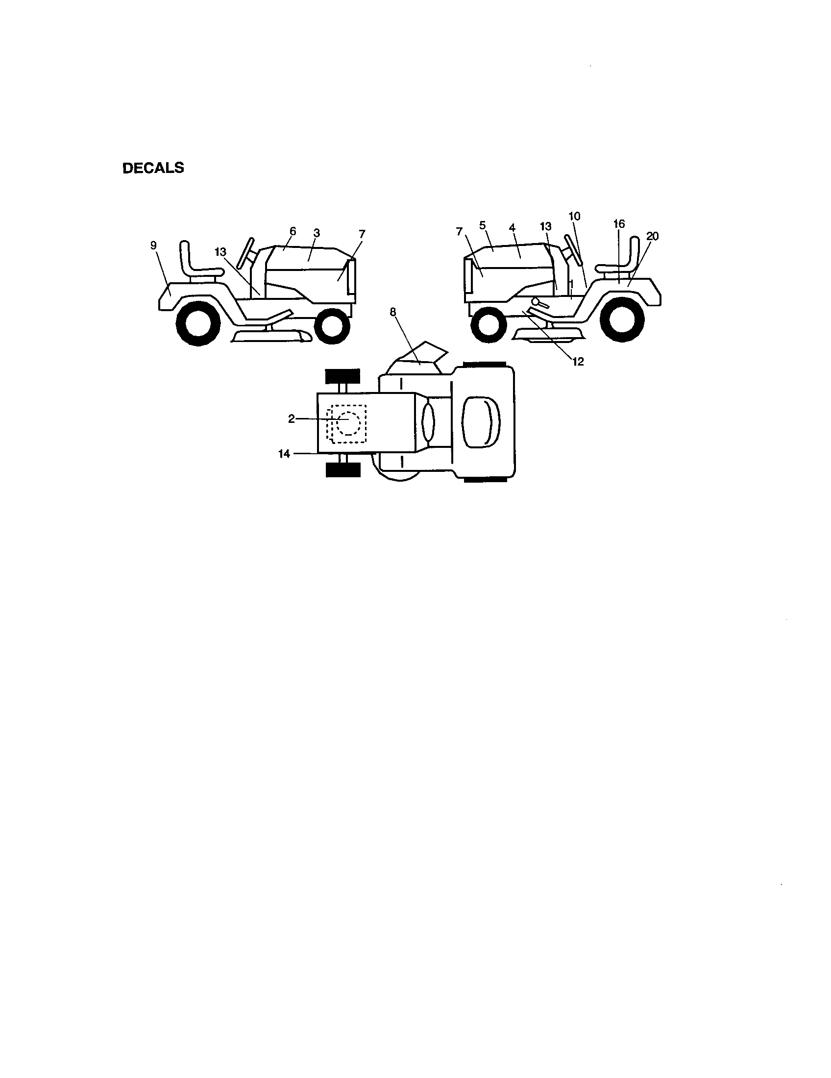 Craftsman 917272063 decals diagram