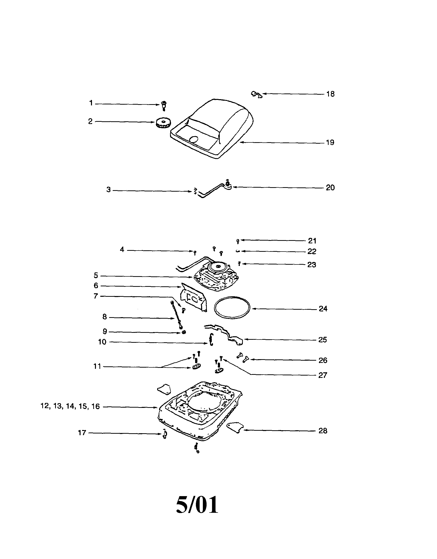 Eureka S639A base diagram