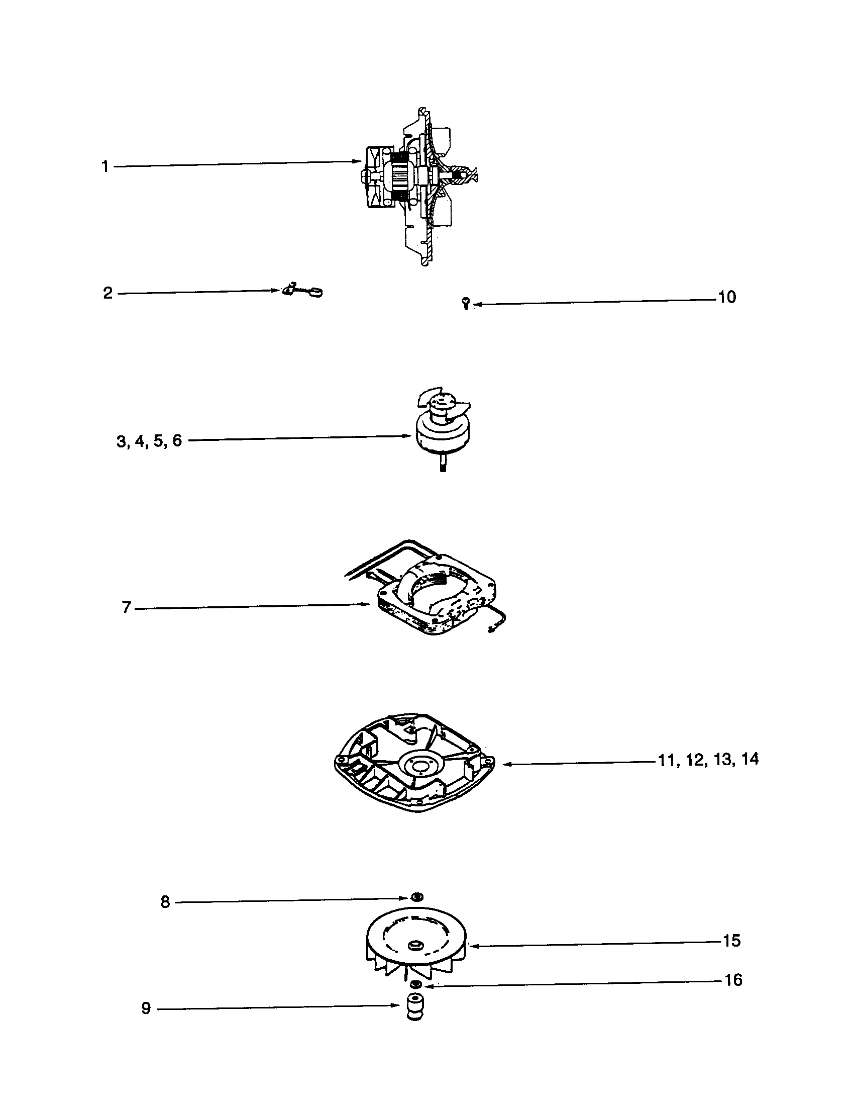 Eureka S639A motor diagram