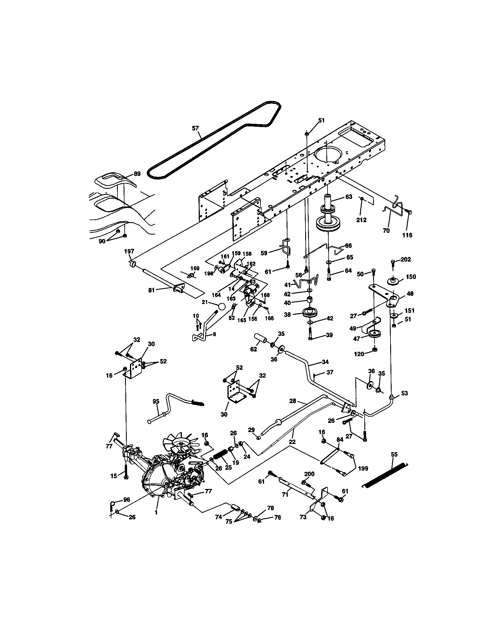 Craftsman 917271823 ground drive diagram