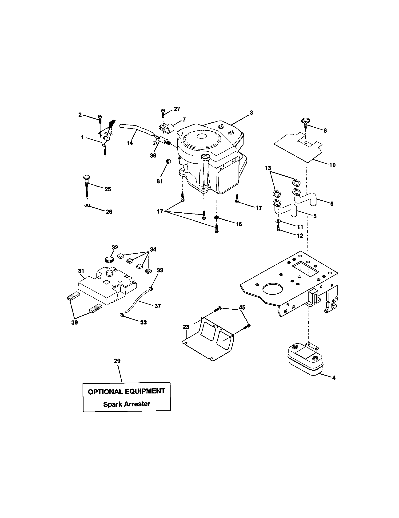 Craftsman 917271823 engine diagram