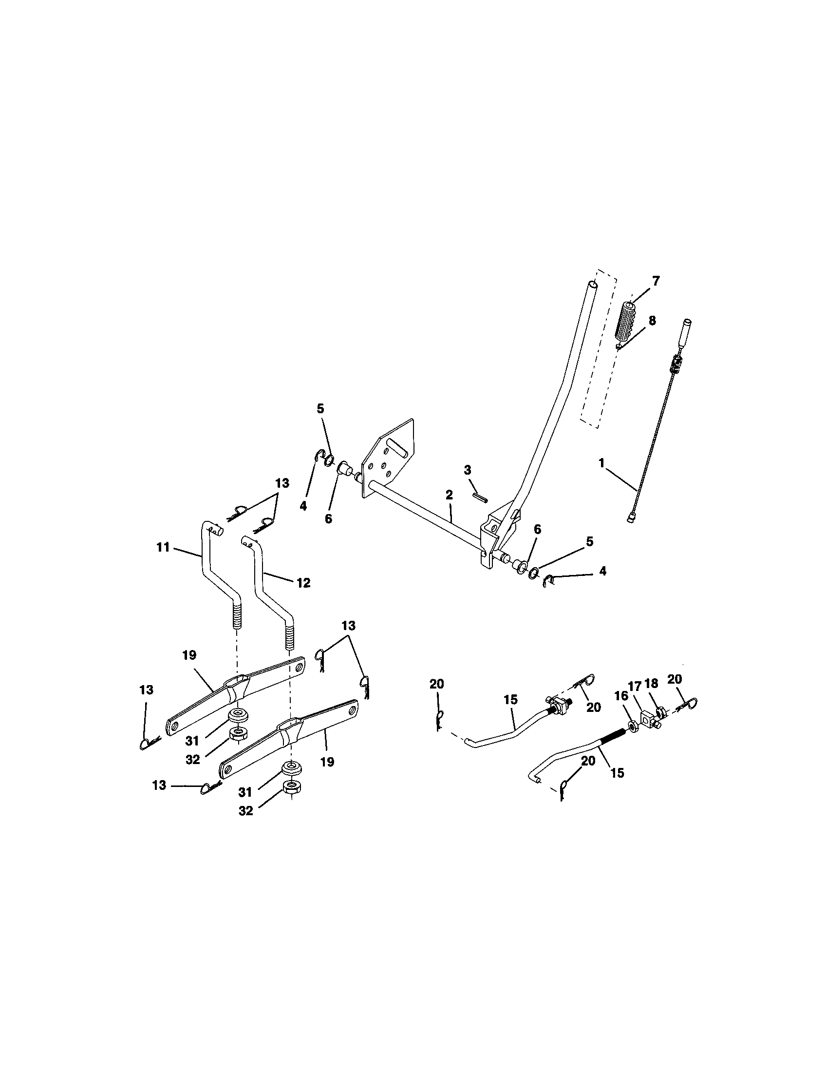 Craftsman 917271823 lift assembly diagram