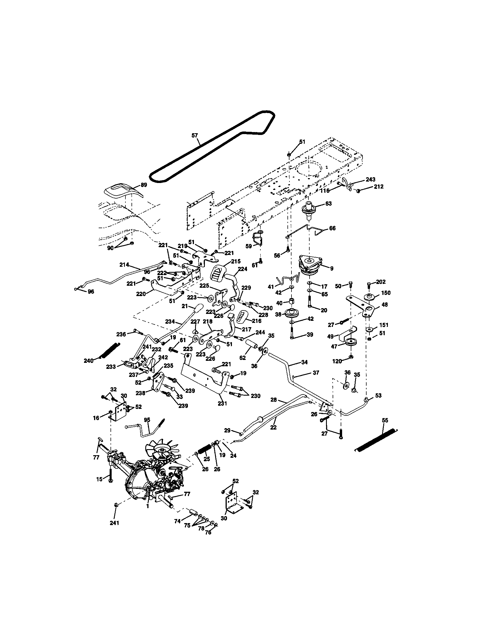 Craftsman 917272262 ground drive diagram