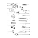 Eureka 6878A-2 hose and attachments diagram