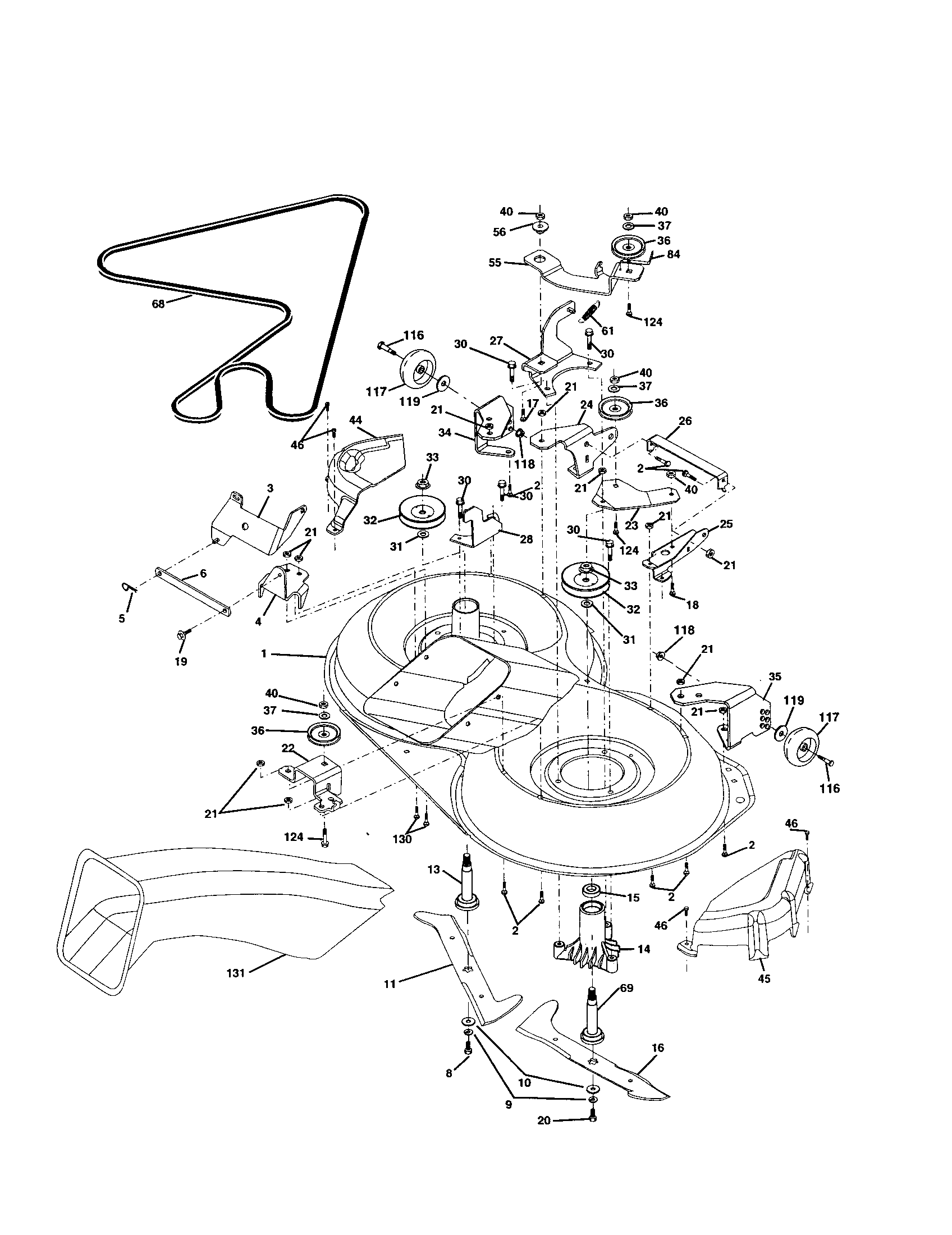 Craftsman 917259443 mower diagram