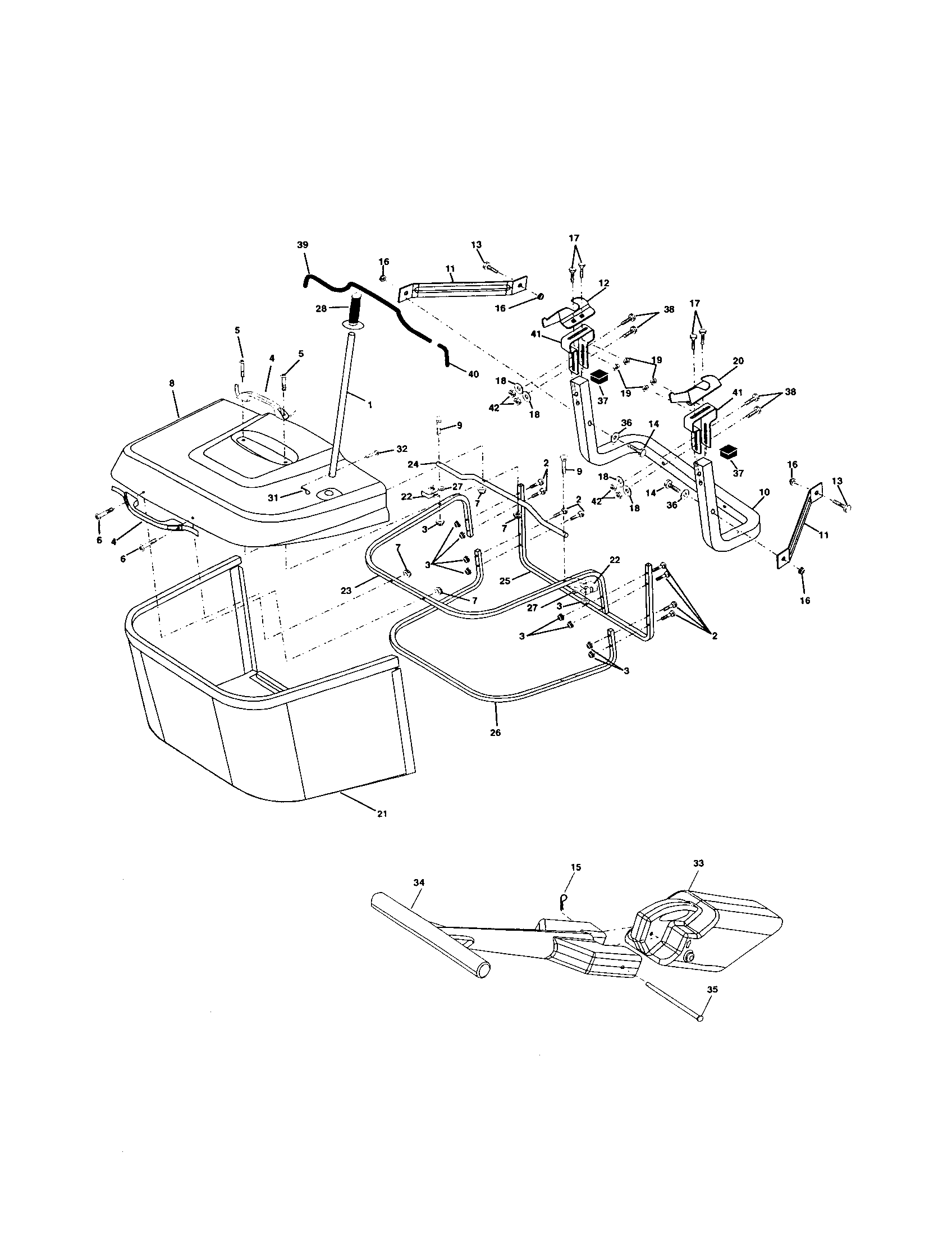 Craftsman 917259443 bagger diagram