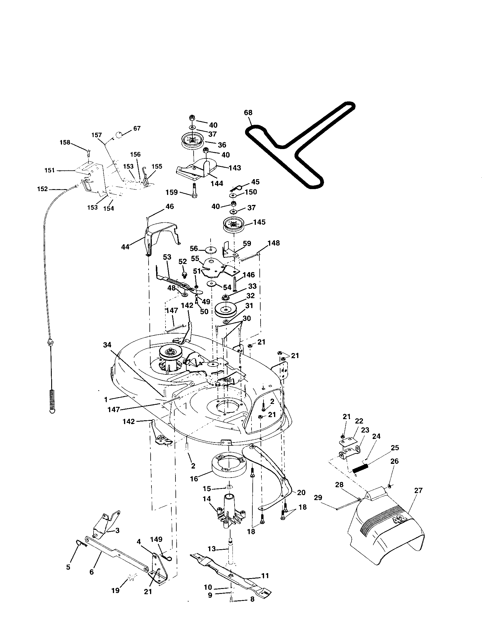 Craftsman 917250431 mower diagram