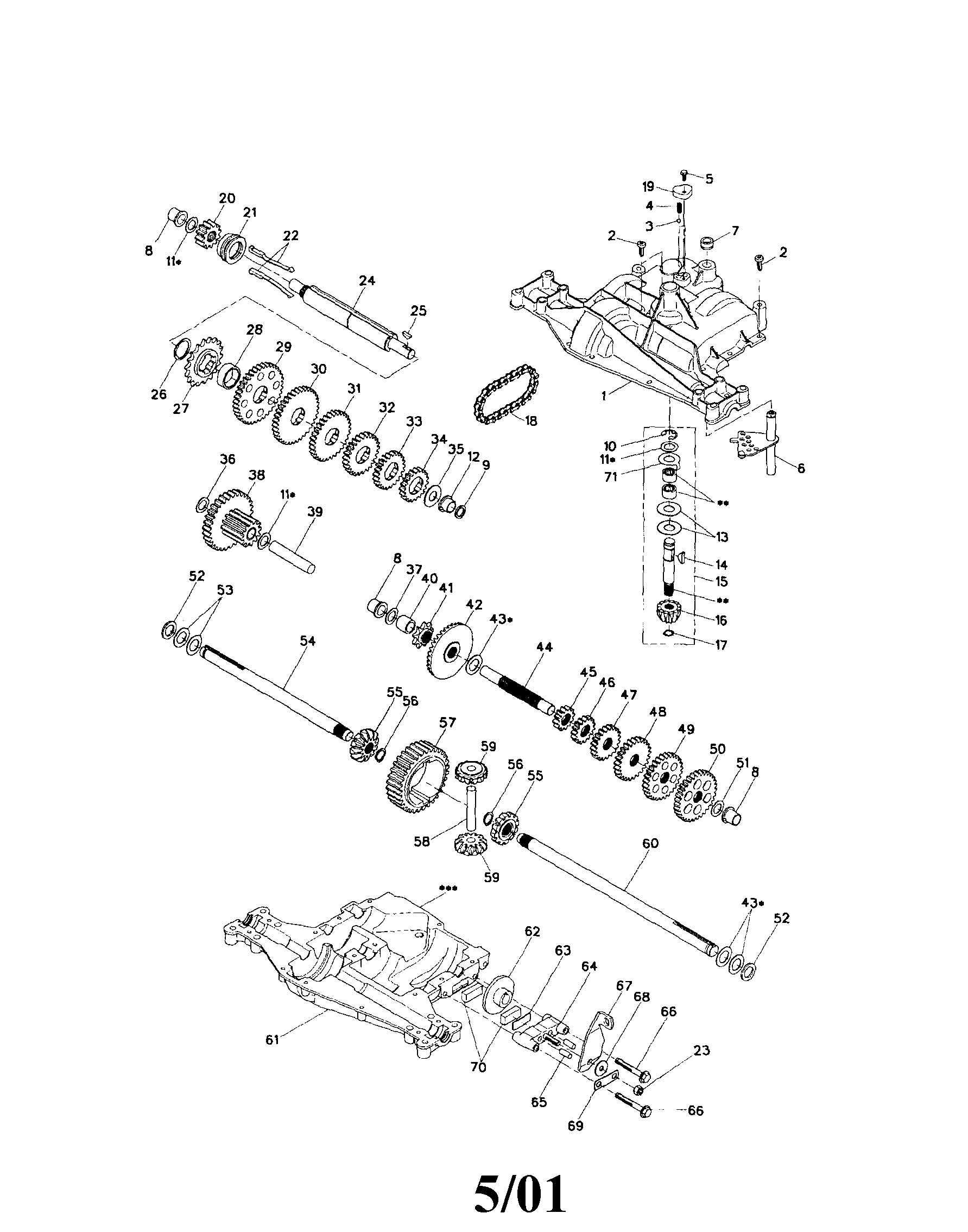 Craftsman 917273398 dana transaxle diagram