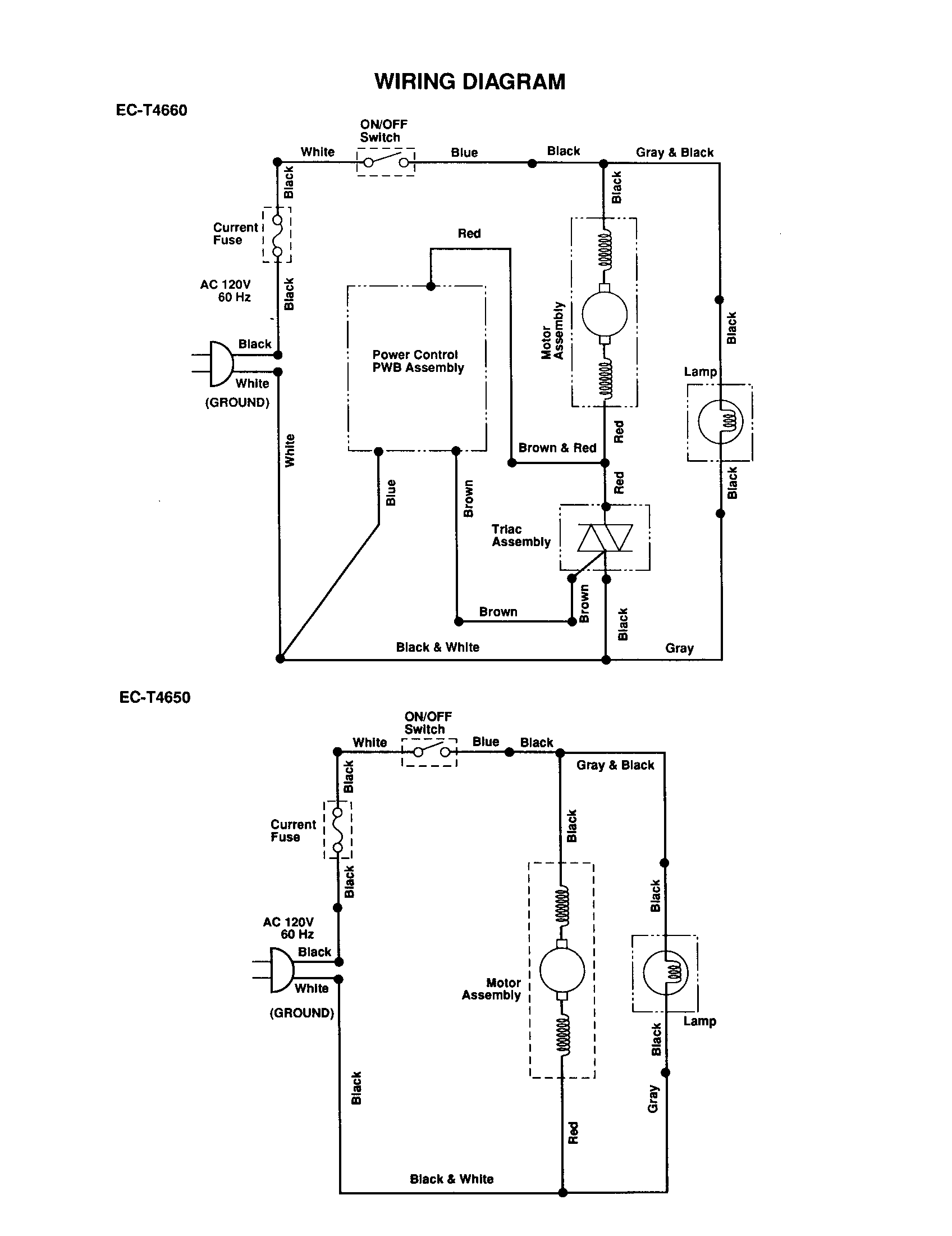Sharp EC-T4660 wiring diagram diagram