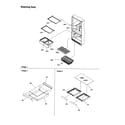 Amana DRB2101AW-PDRB2101AW0 shelving assembly diagram