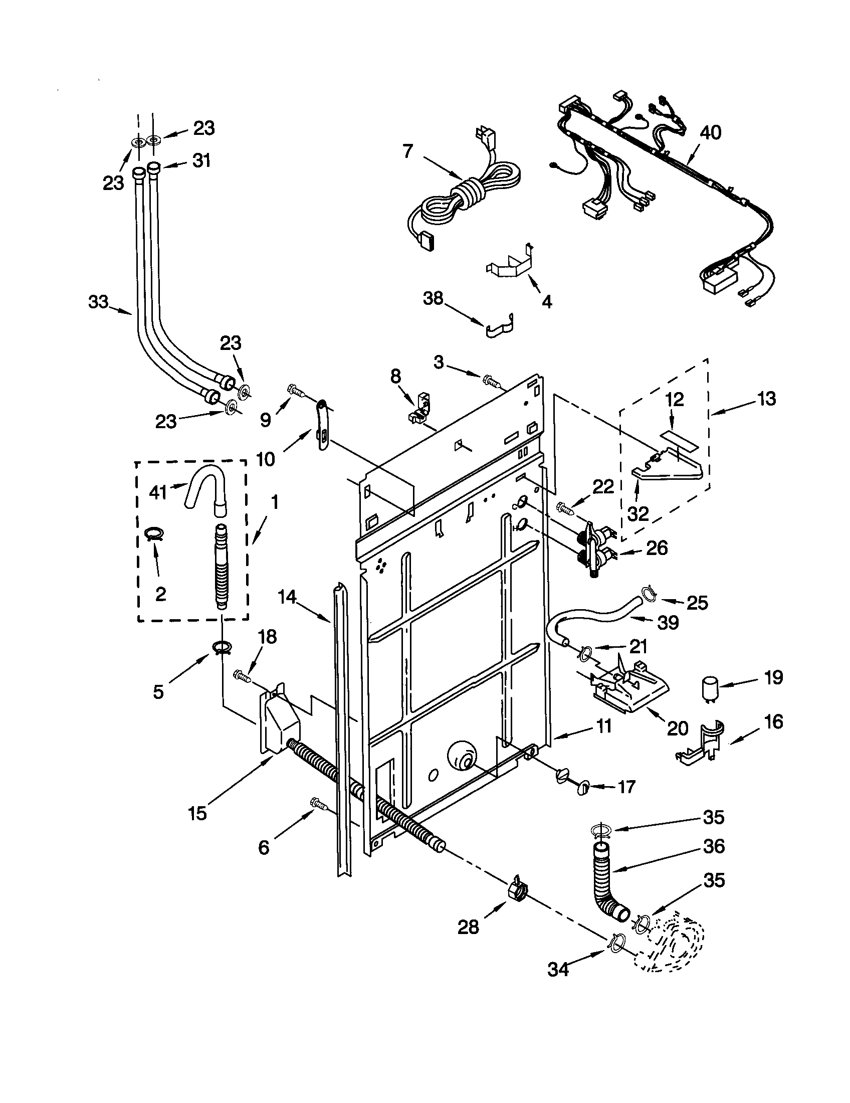 Kenmore 11022652100 rear panel diagram