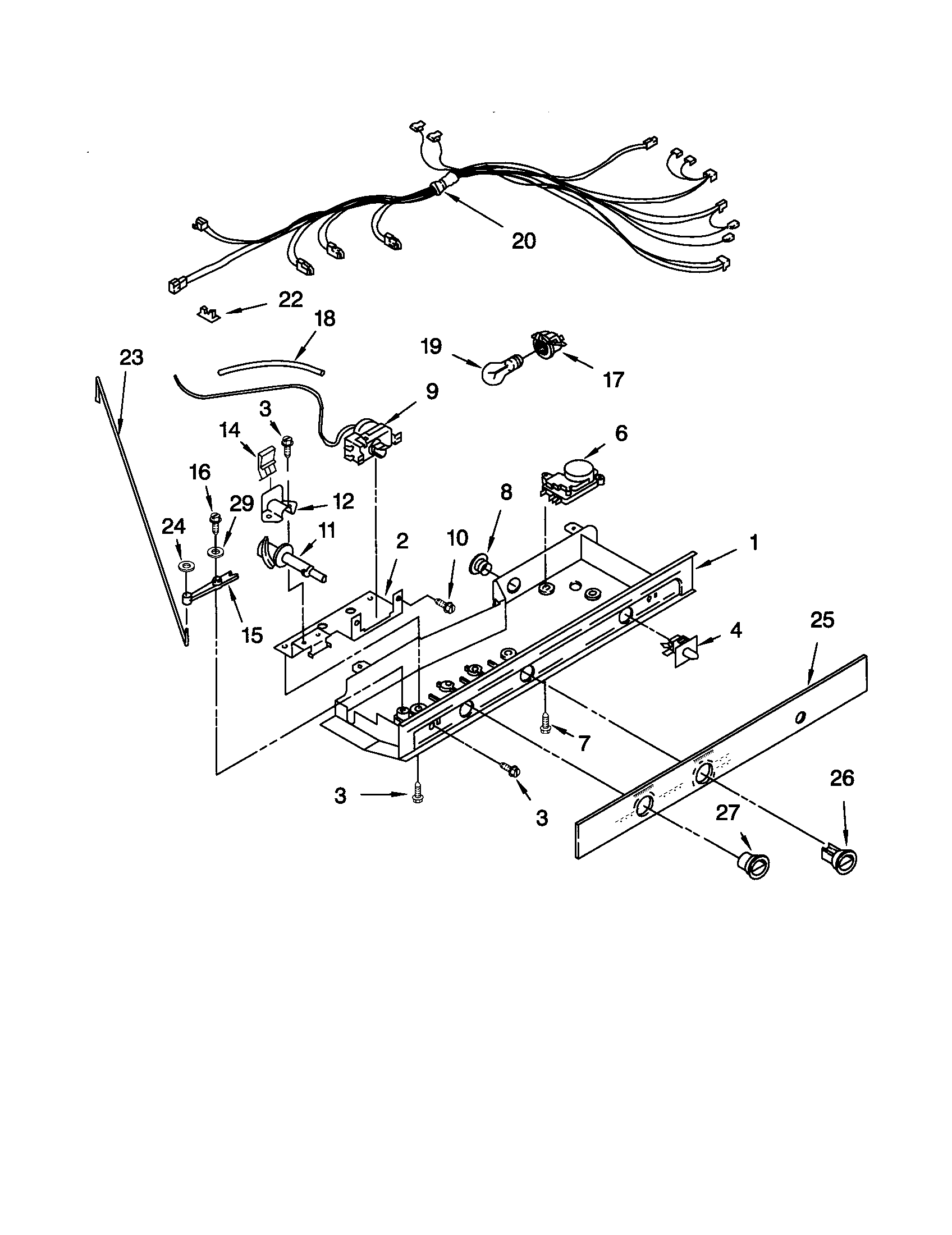 Kenmore 10651524100 control diagram